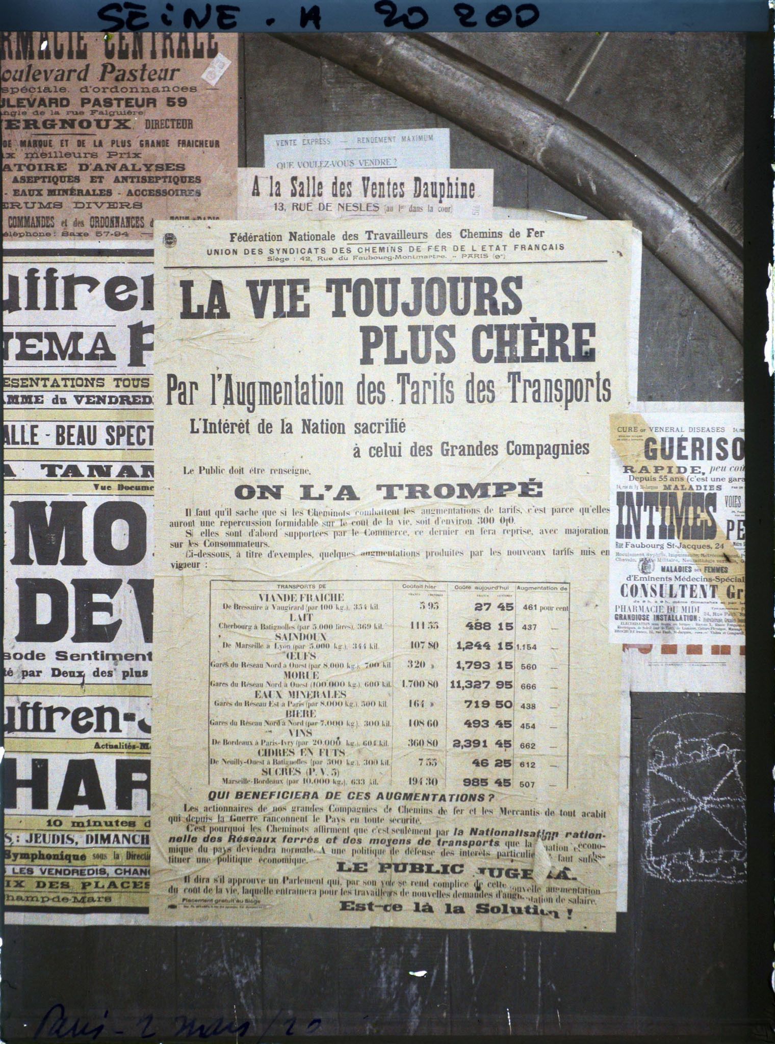 Image représentant Affiche de l'Union des syndicats des chemins de fer de l'Etat français