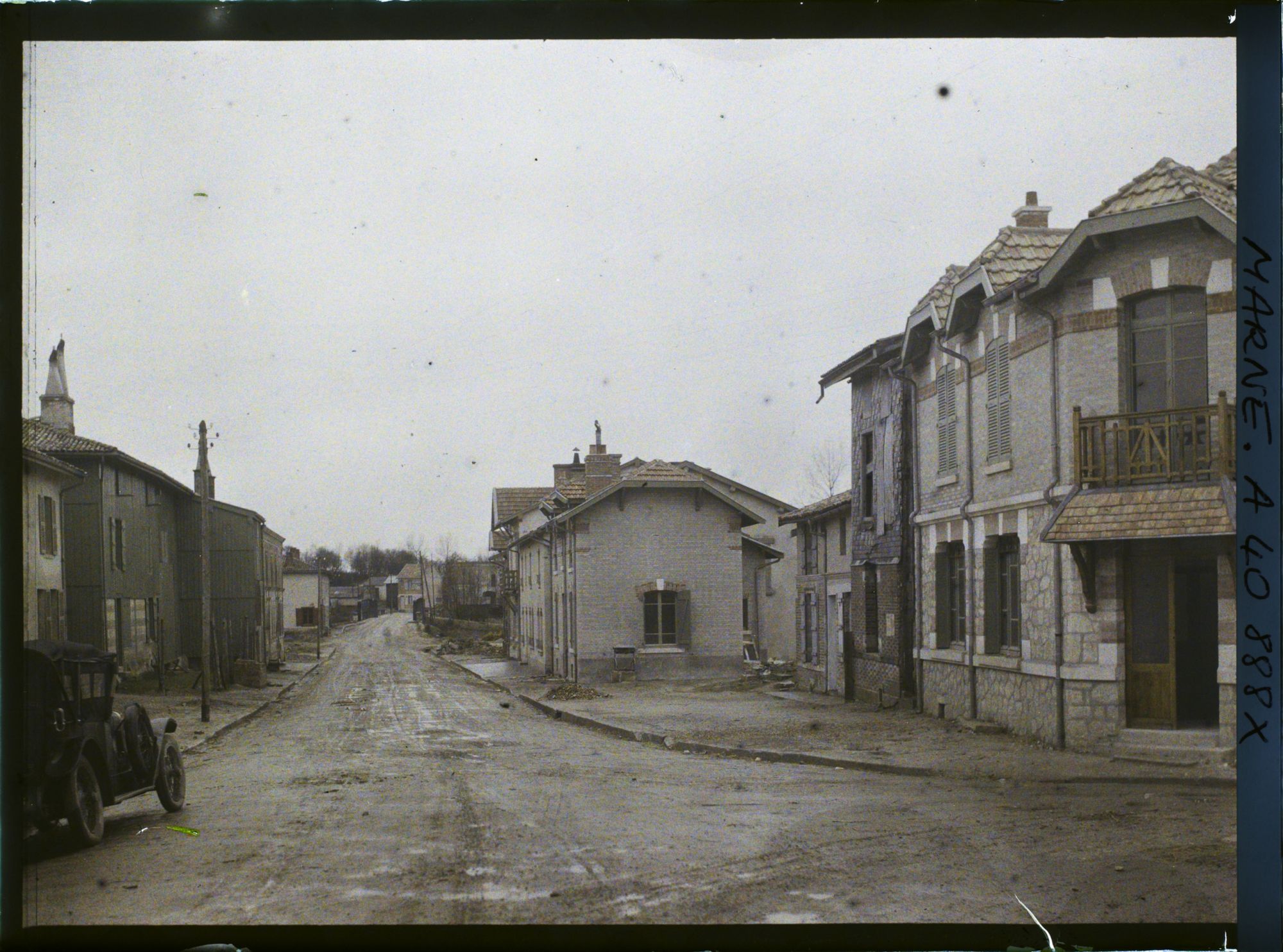 Image représentant France, Vienne la Ville, Reconstruction route de Ste Menehould