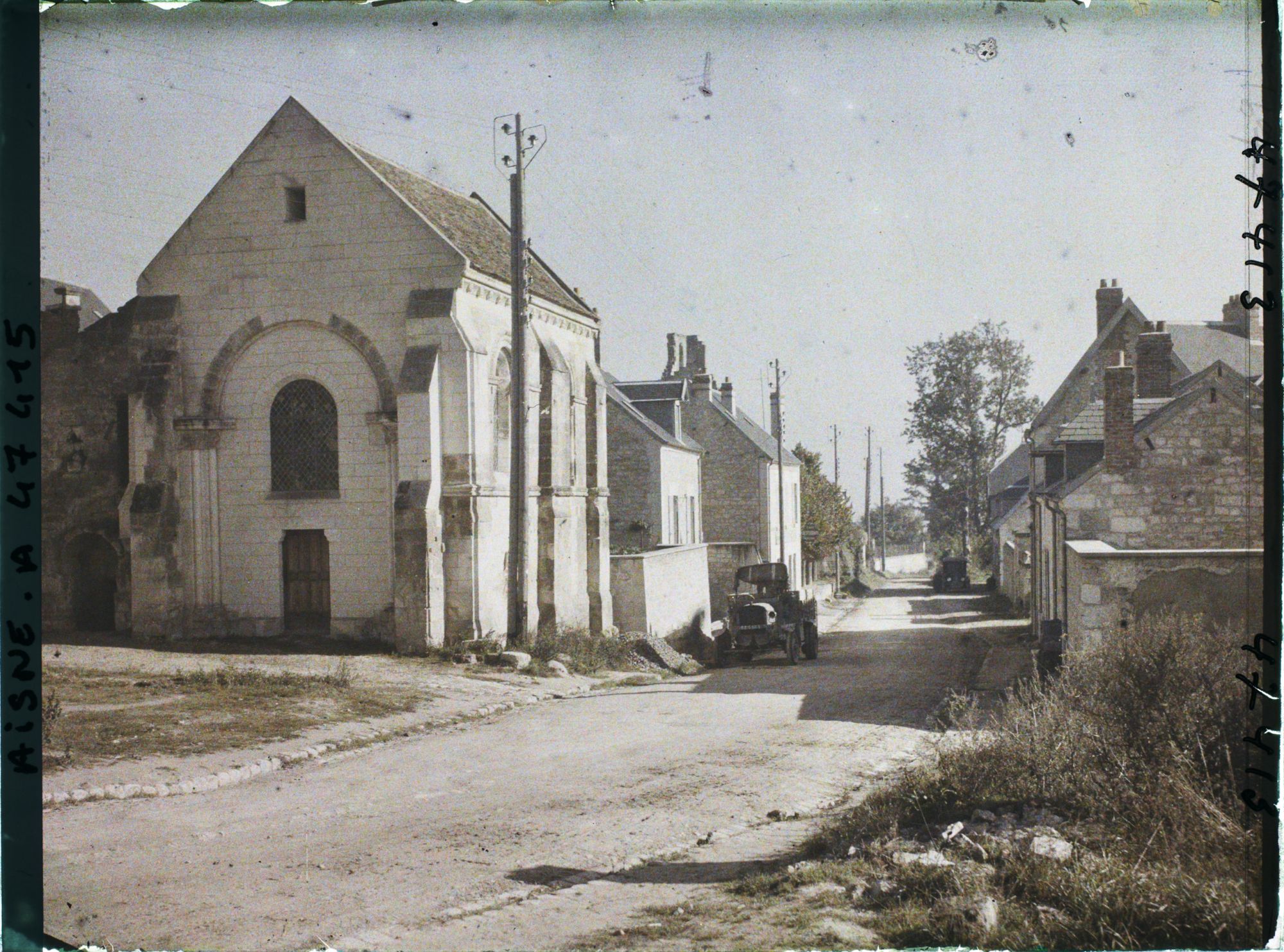 Image représentant France, Condé s/Aisne, Rue Centrale et Abbaye