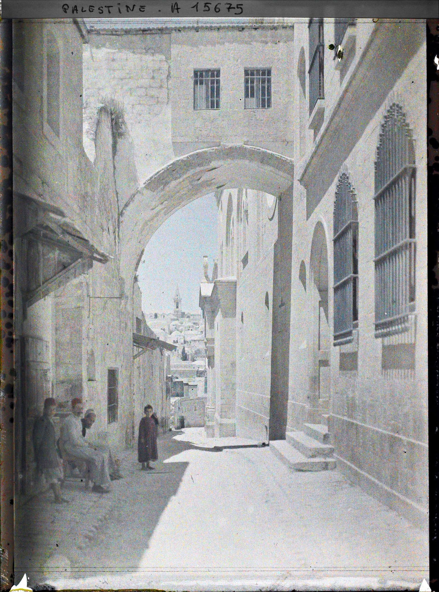 Image représentant L'arc Ecce Homo sur la Via Dolorosa dans le quartier musulman