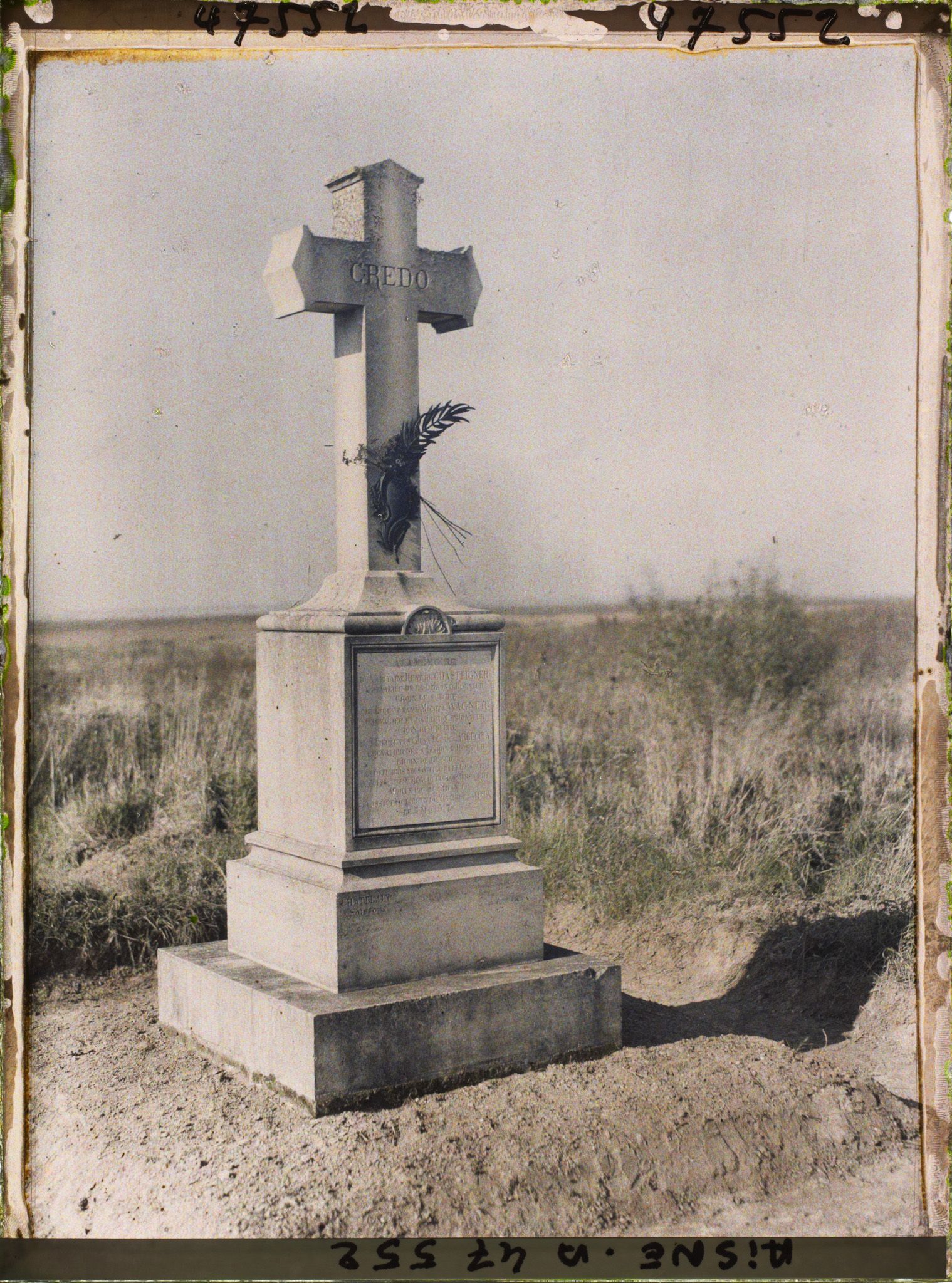 Image représentant France, Laffaux, Monumt aux 5e esc. Du Ge Cuirassiers (assaut de Mai 1917)