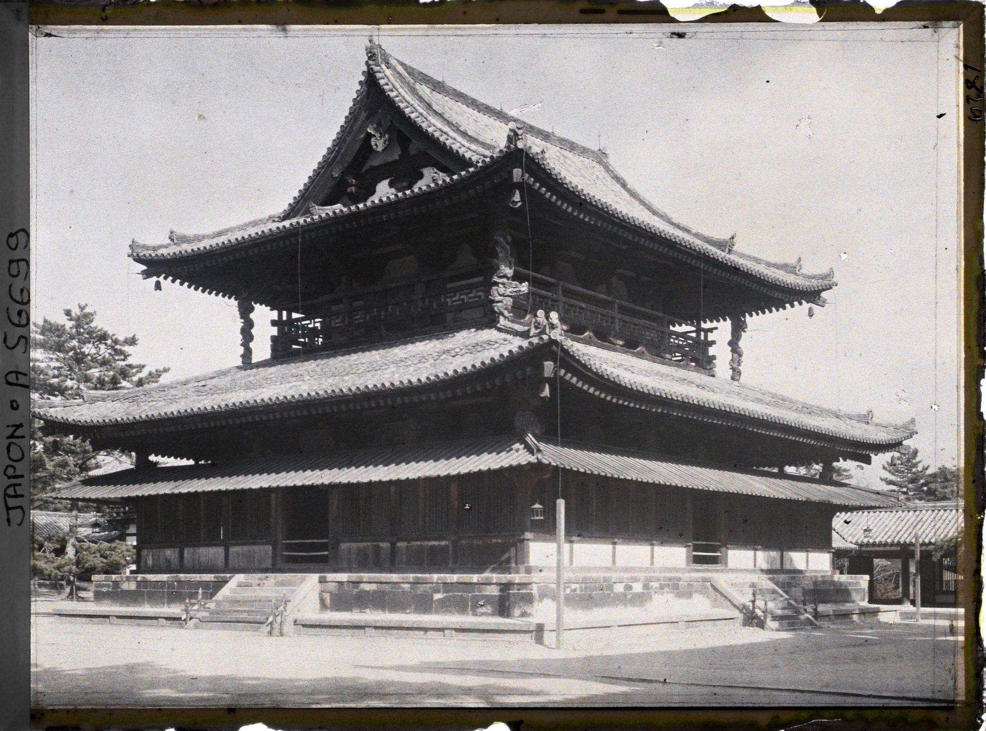 Image représentant Temple Hôryû-ji : le kondô (salle d'Or)