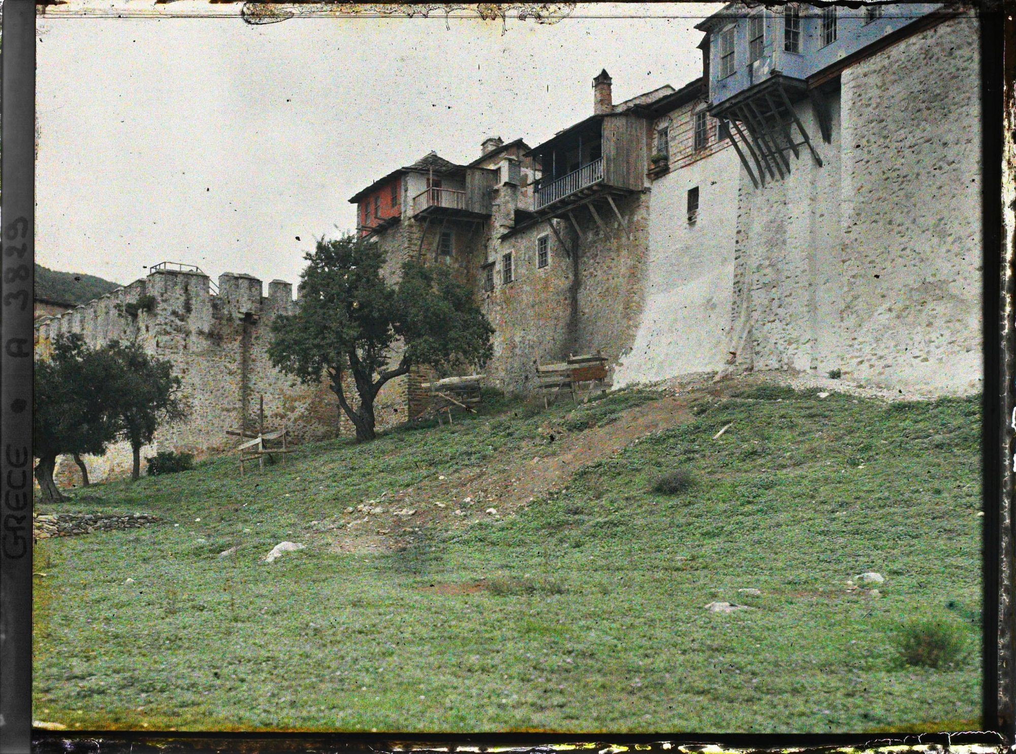 Image représentant Mont Athos, Muraille du Monastère de Lavra