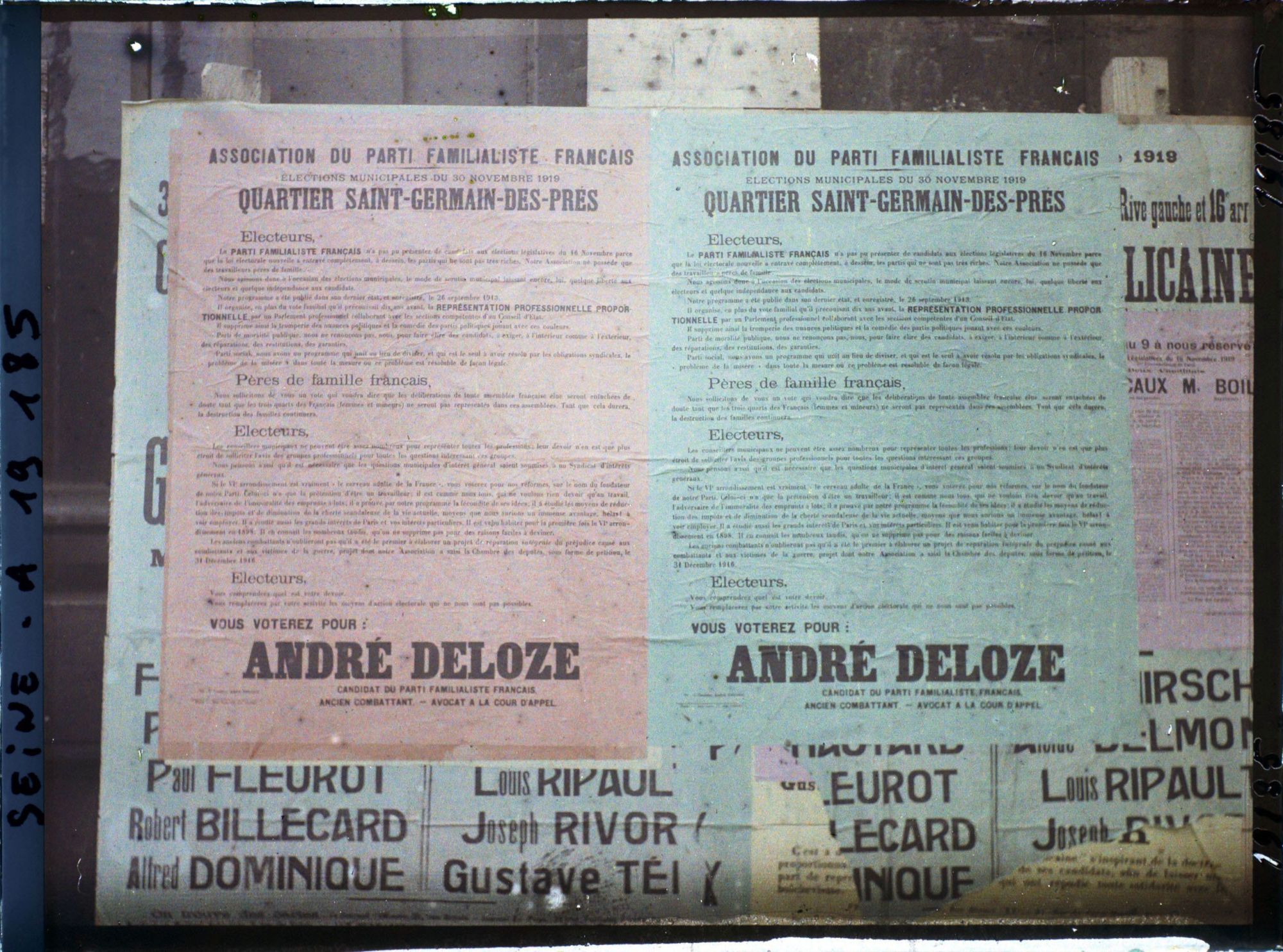Image représentant Affiches pour les élections municipales du quartier Saint-Germain-des-Près