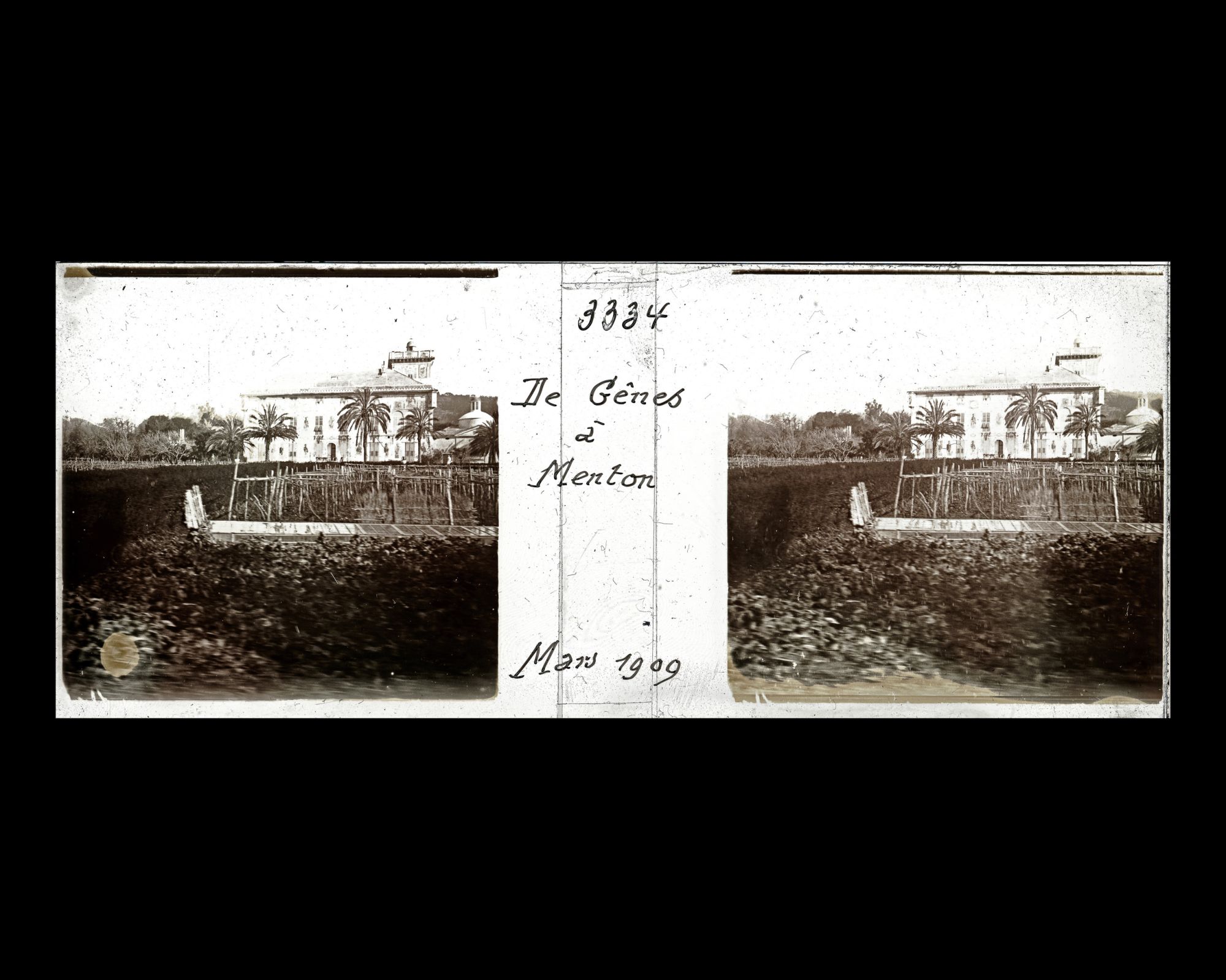 Image représentant Une villa patricienne vue du train