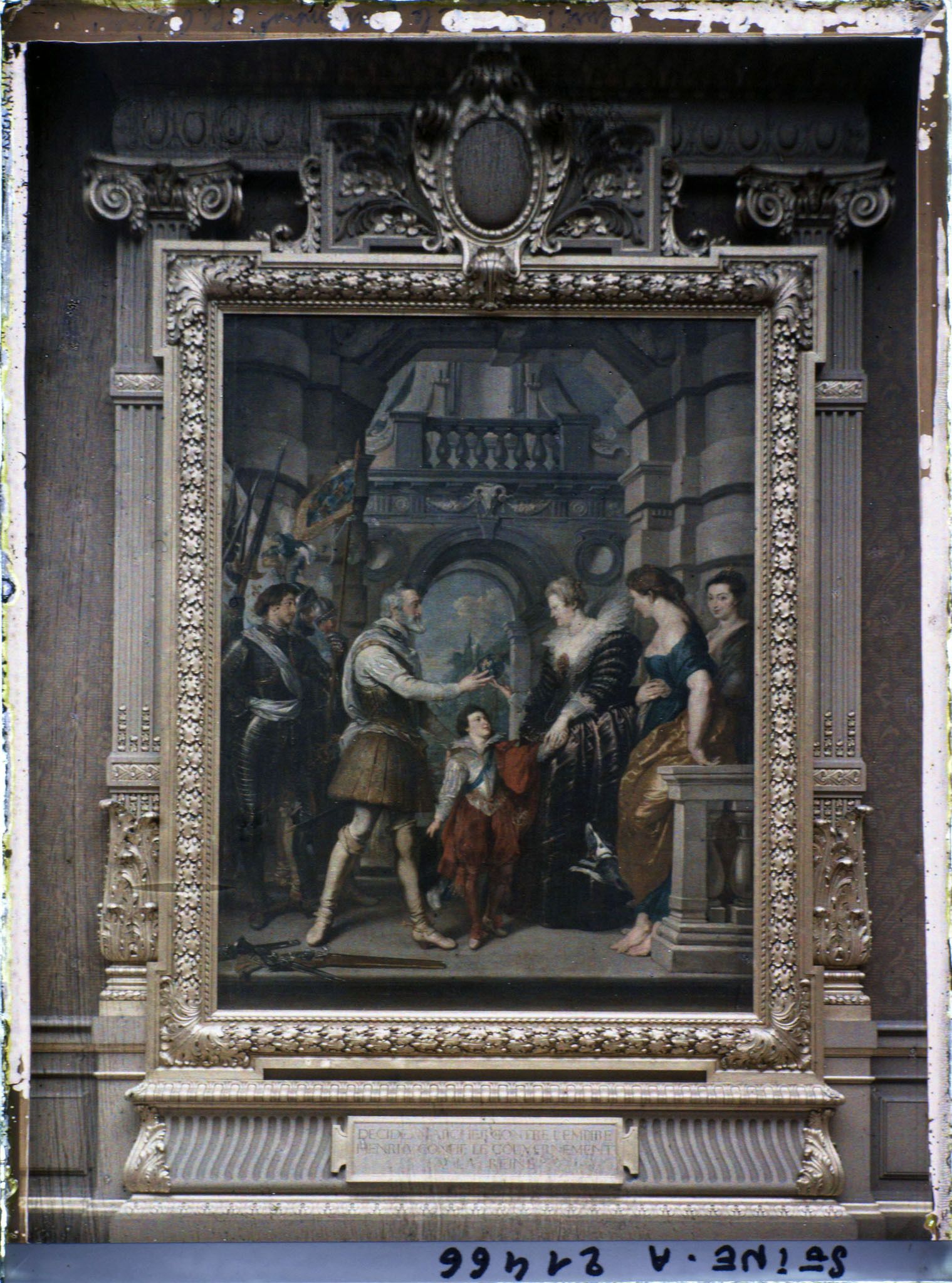 Image représentant La Remise de la régence à la reine, salle Rubens, cycle narratif Marie de Médicis, musée du Louvre