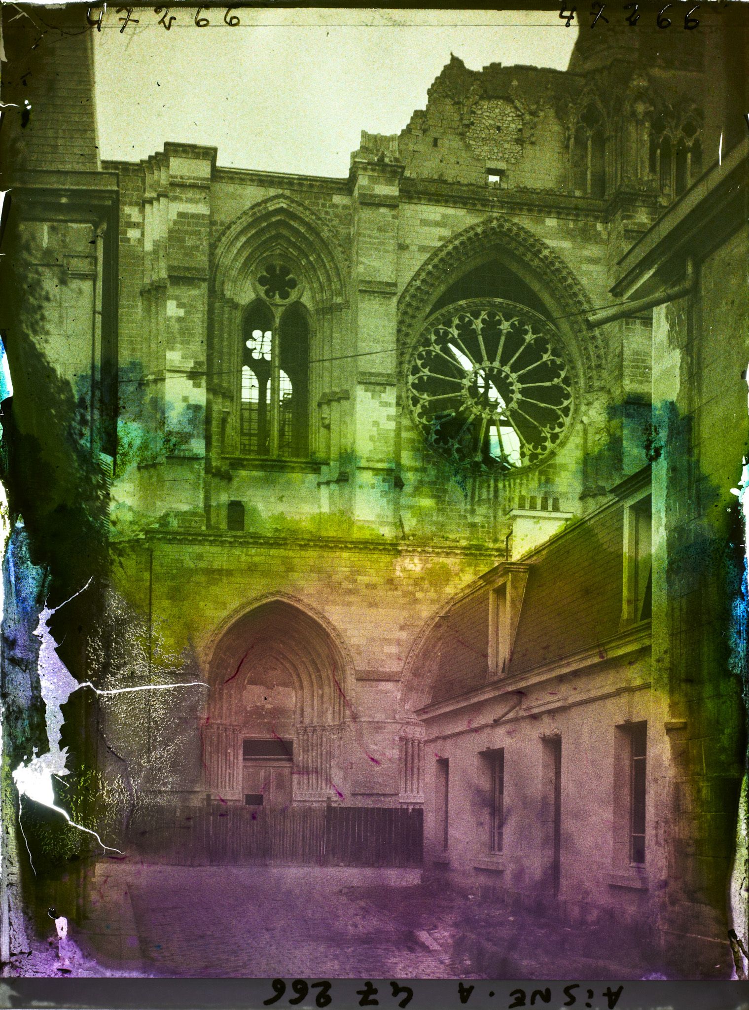Image représentant France, Soissons, Façade de la Cathédrale, Tour Nord