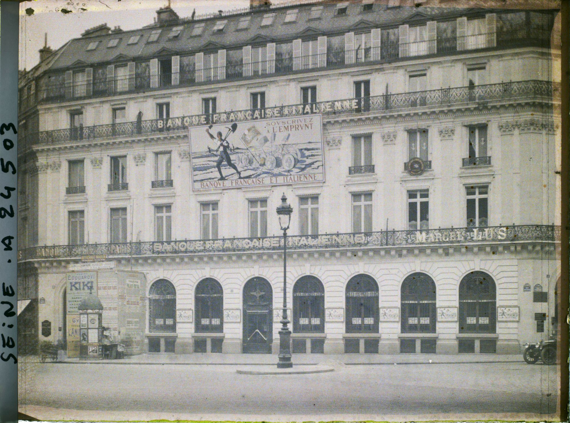 Image représentant L'emprunt national de 1920 à la Banque Française et Italienne, 12 rue Halévy