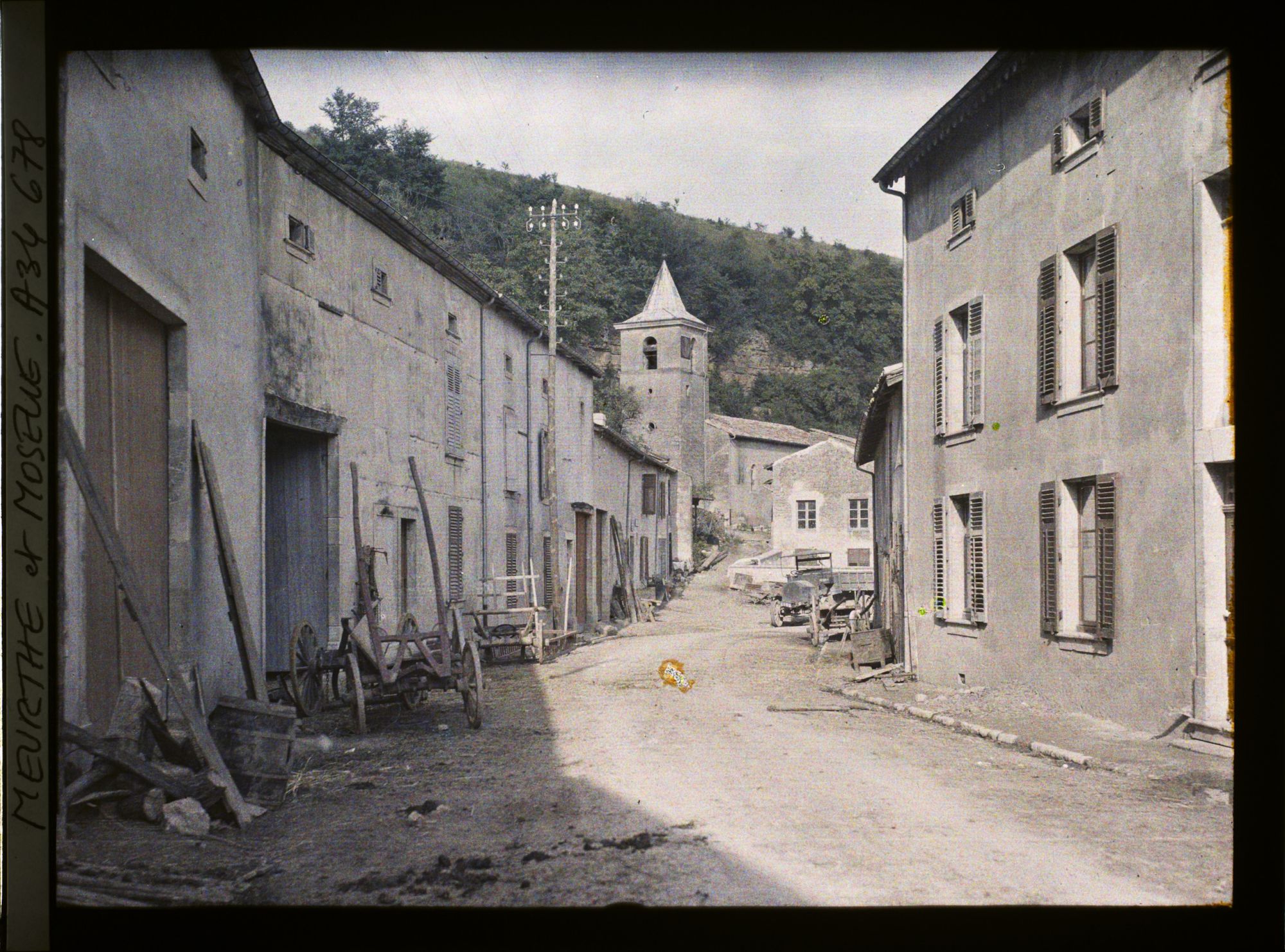 Image représentant France, Bouillonville, La Grande Rue vers l'Eglise