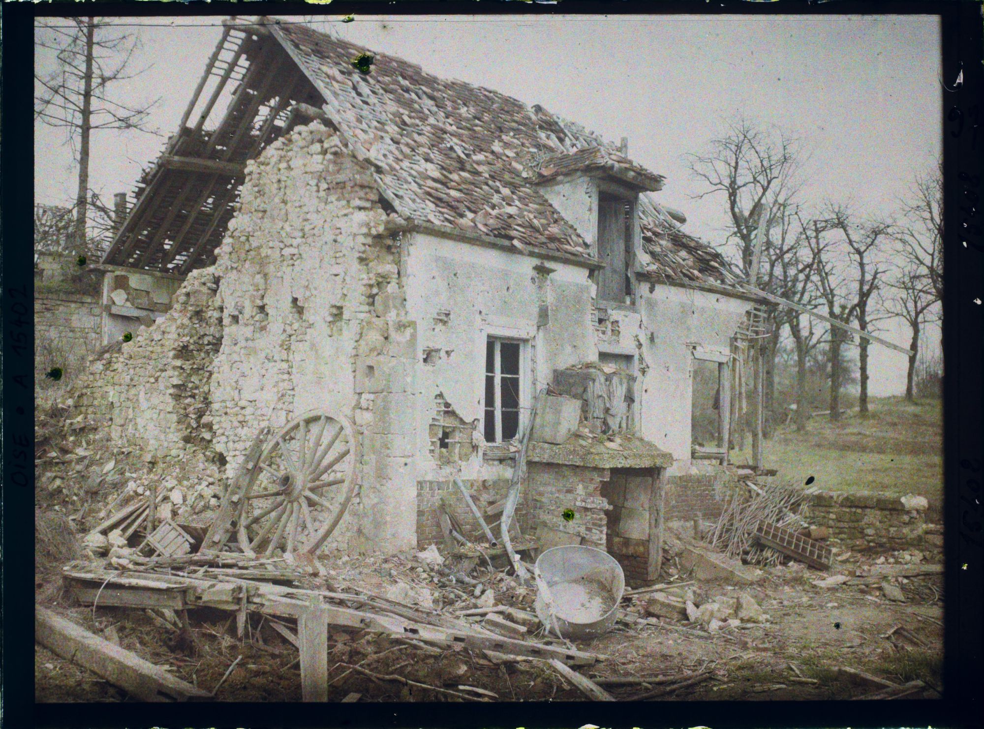 Image représentant France, Vignemont, Guerre : Ruines de maisons à Vignemont