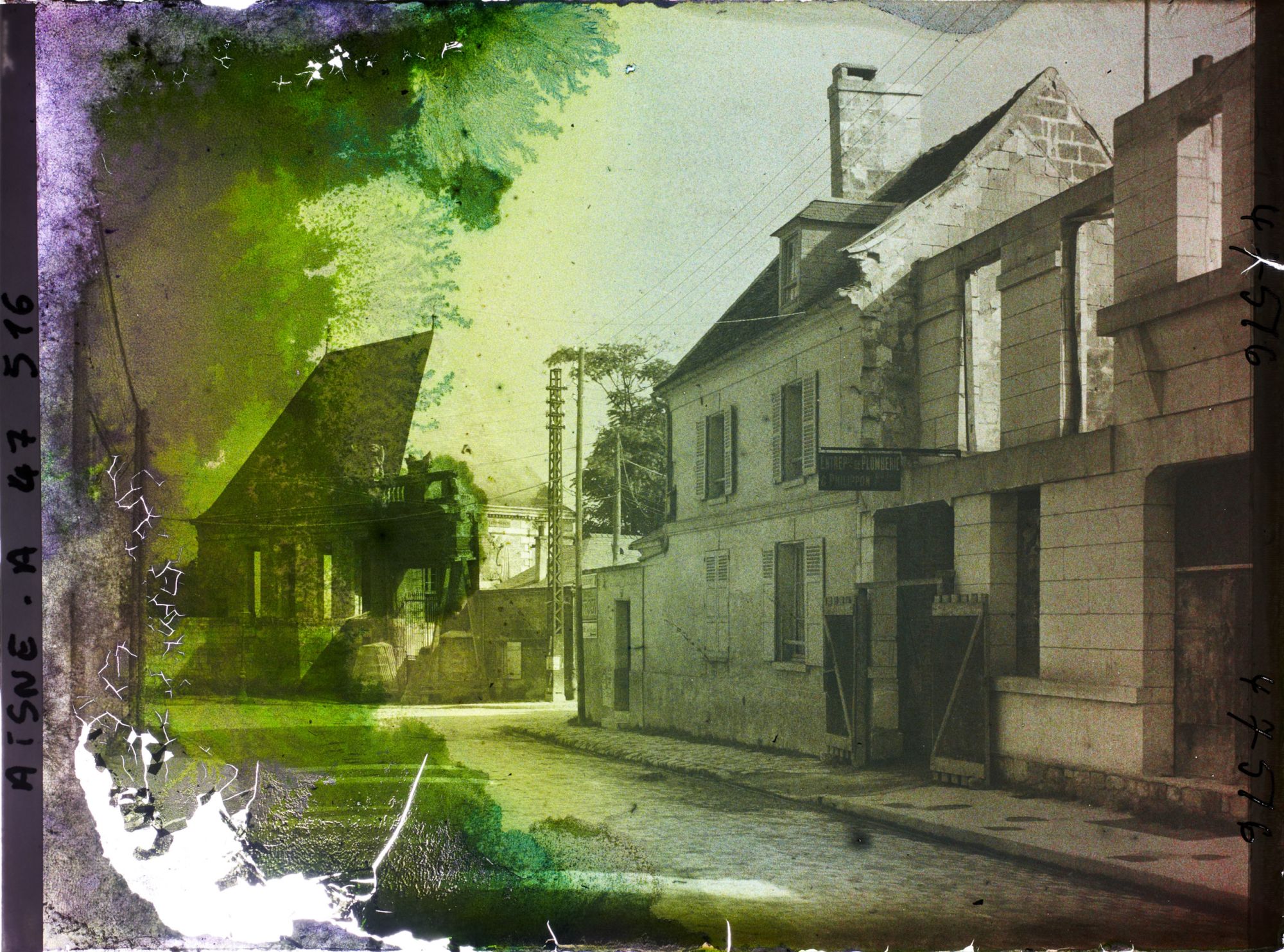 Image représentant France, Soissons, Rue des Feuillants et Maison de l'Arquebuse
