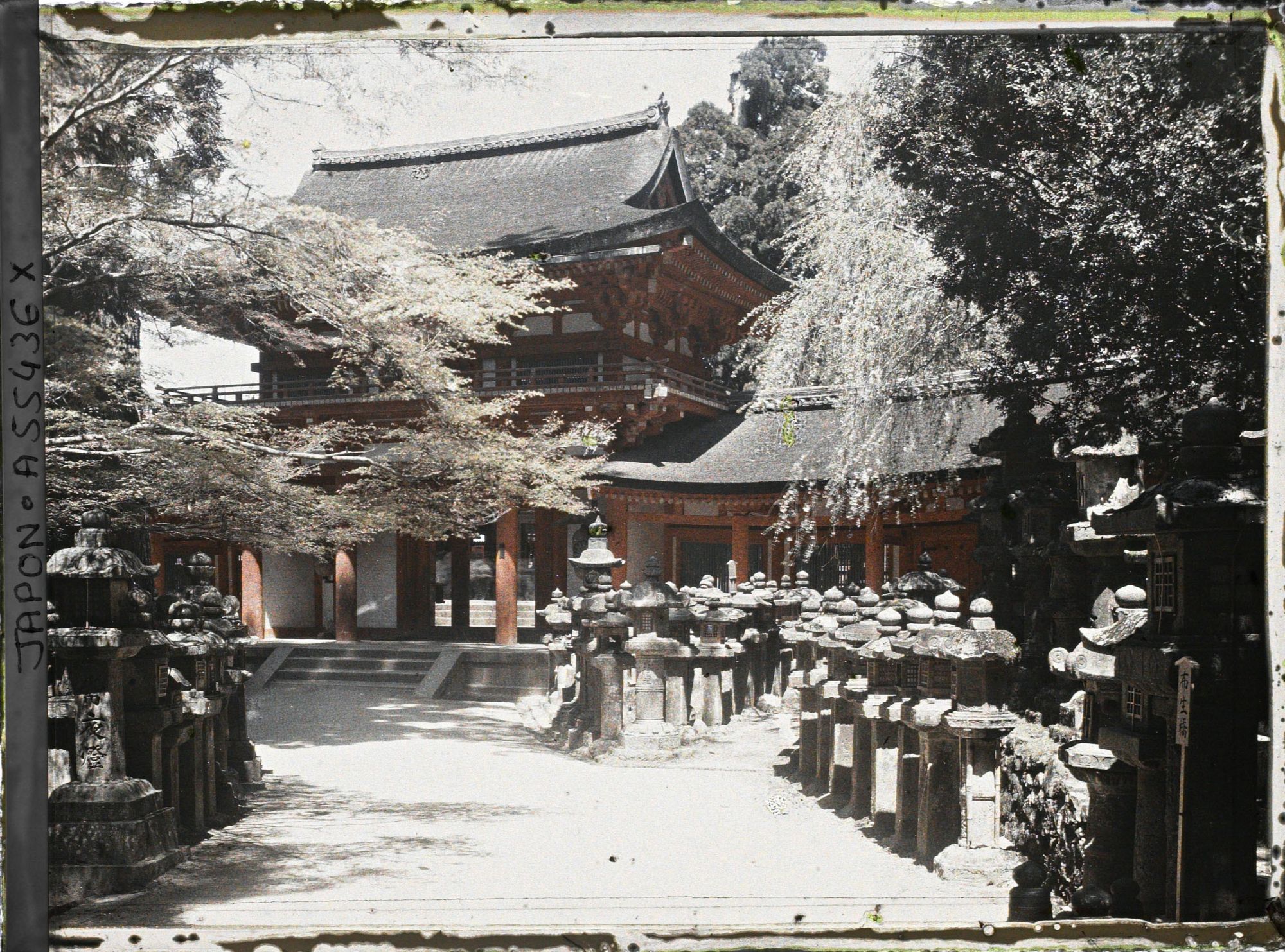 Image représentant Sanctuaire Kasuga-taisha (ou Kasuga-Jinja) : la Nandai-mon ou Nan-mon (Porte du Sud)
