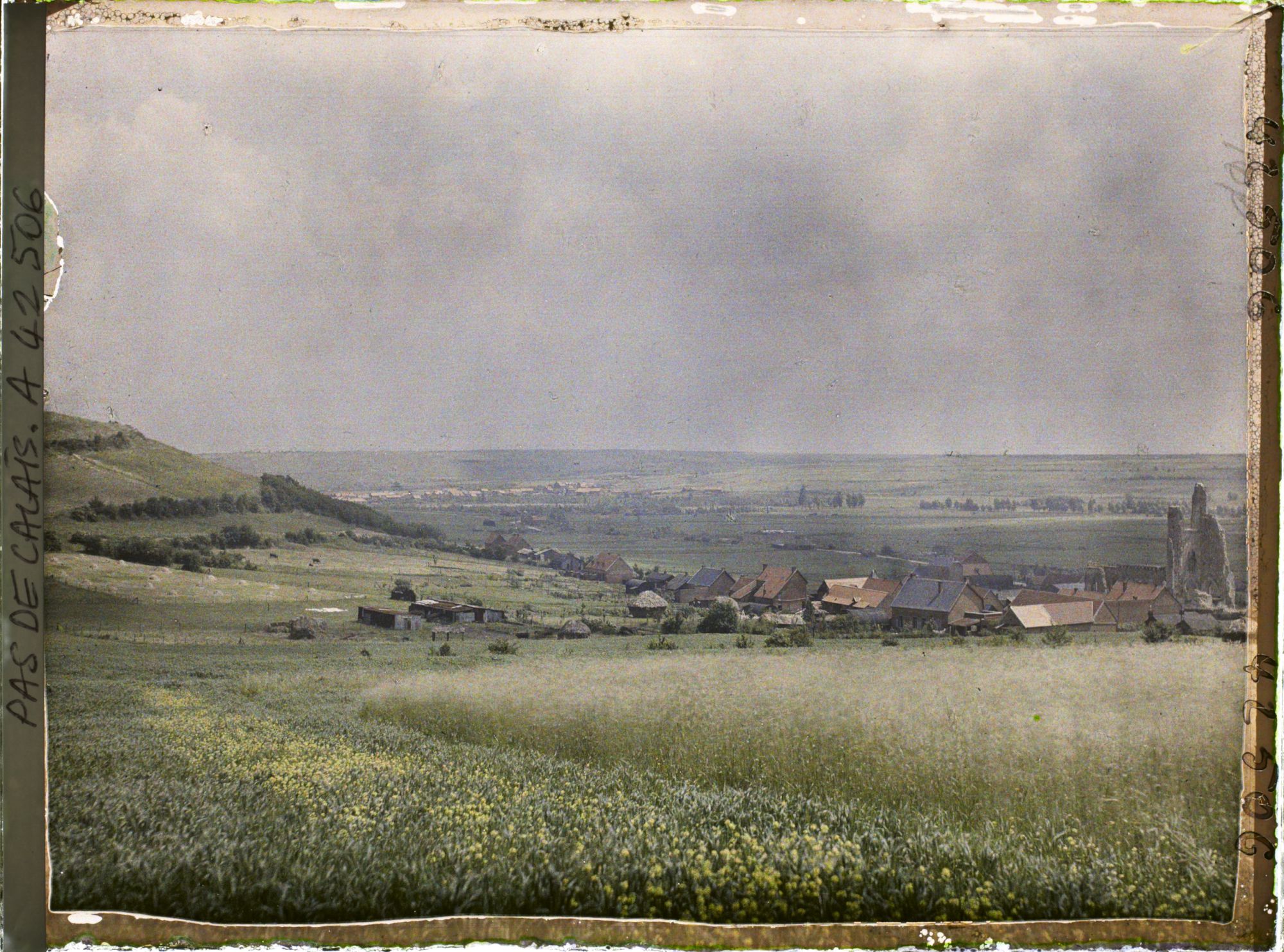 Image représentant France, Ablain-St Nazaire, Vue Gle du Village, dans le fond, Souchez
