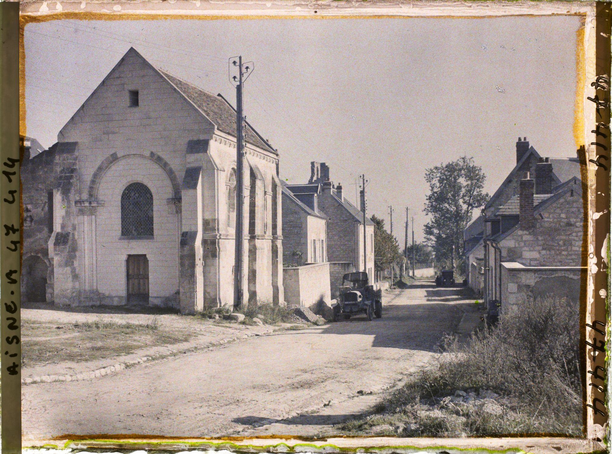 Image représentant France, Condé s/ Aisne, Rue Centrale et Abbaye
