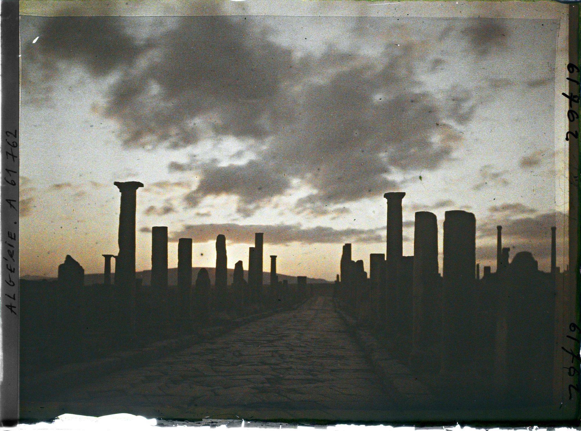 Image représentant Algérie, Soleil levant sur le Decumanus Maximus