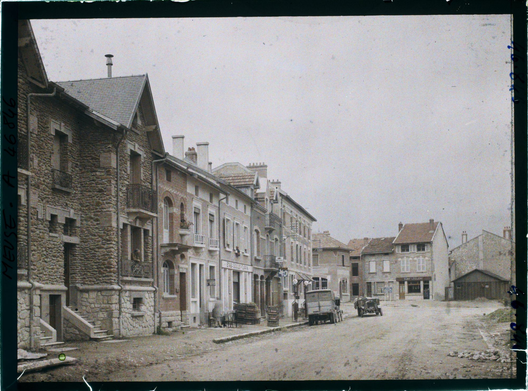 Image représentant France, Varennes (CT) Meuse (1840h), Construction Rte de Montfaucon à Varennes