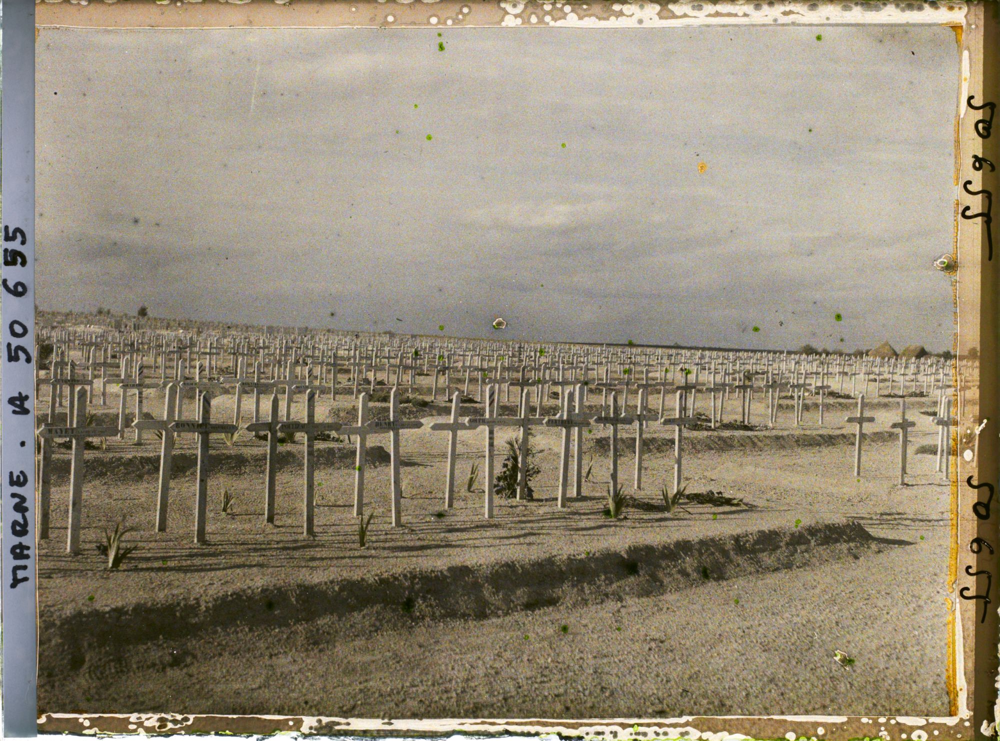 Image représentant France, Souain, Le Cimetière vu du Sud vers l'Est