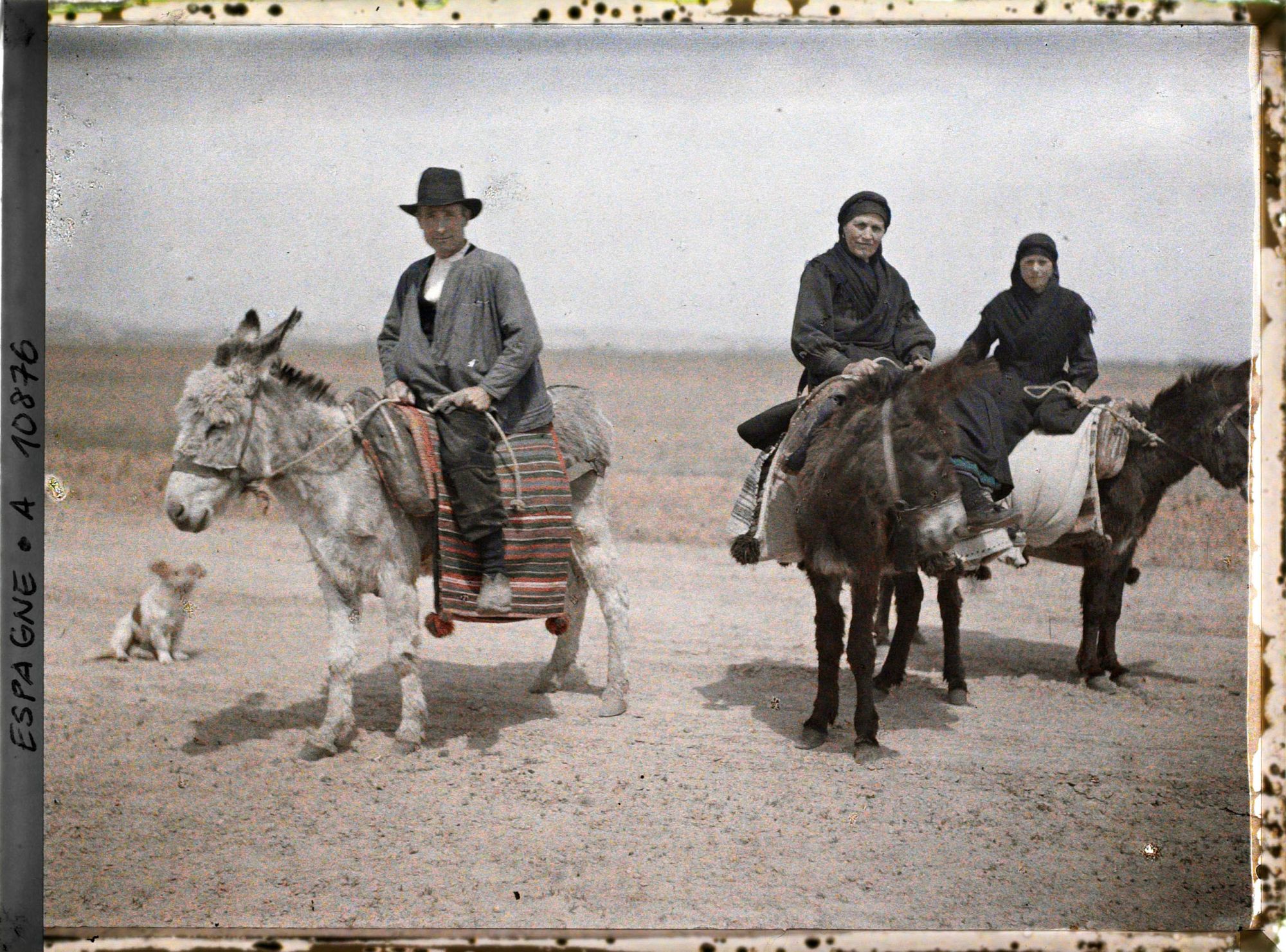 Image représentant Espagne, D'Astorga à Léon, Trois ânes montés