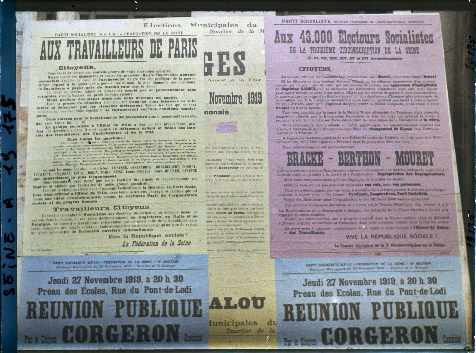 Image représentant Affiches pour les élections municipales du quartier de Saint-Germain-l'Auxerrois