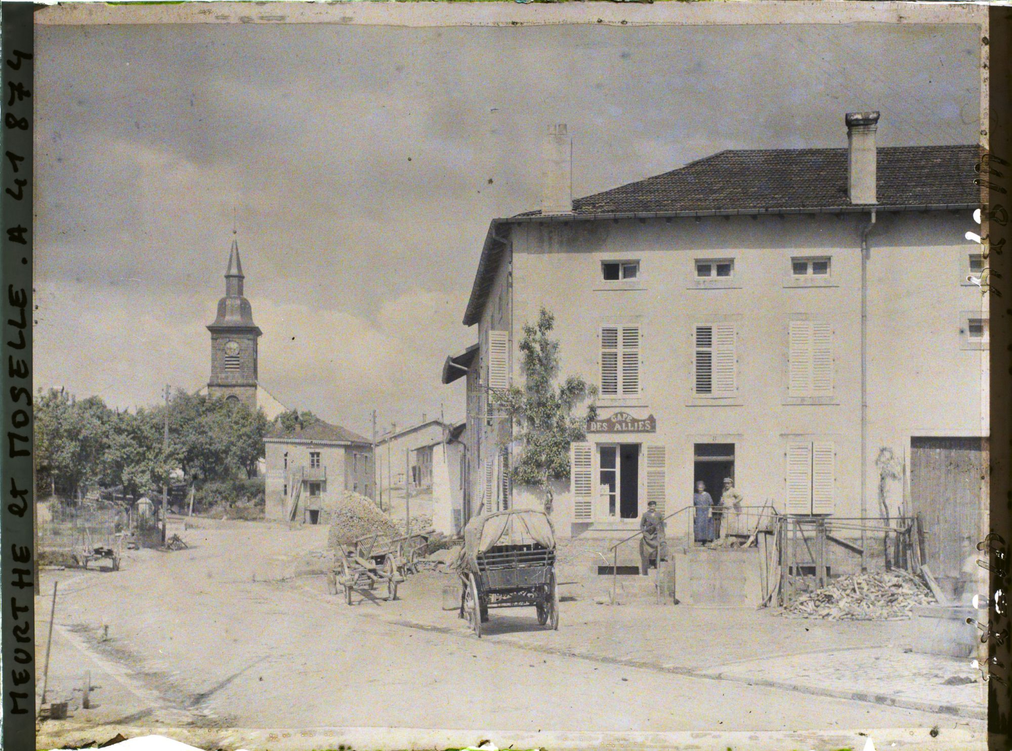 Image représentant France, Péxonne, Grande rue vers l'Eglise