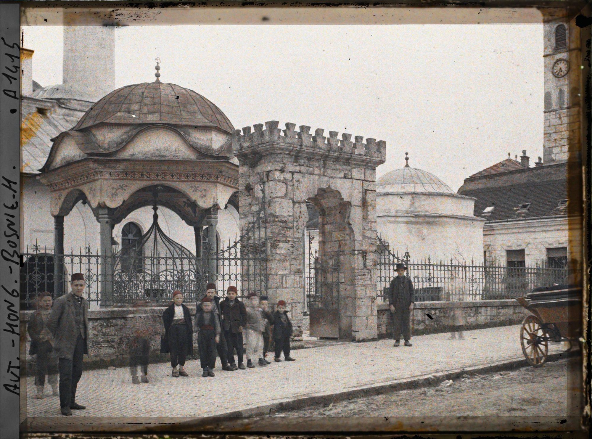 Image représentant Mosquée à minaret de bois [de Ferhat (Ferhadija)]