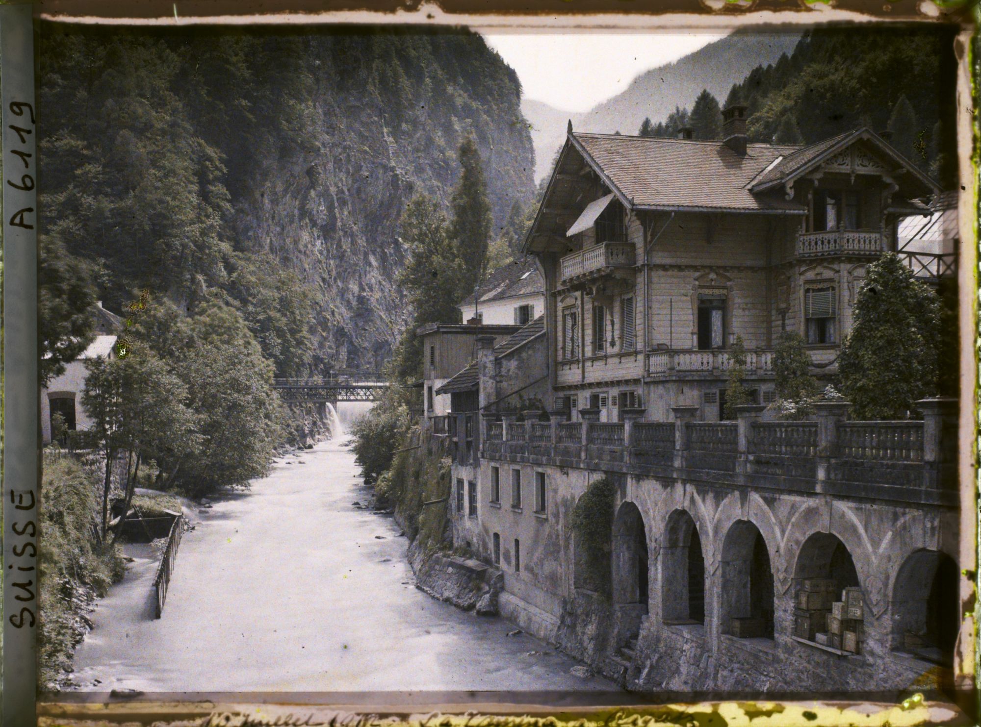 Image représentant La rivière Tamina à Bad Ragaz