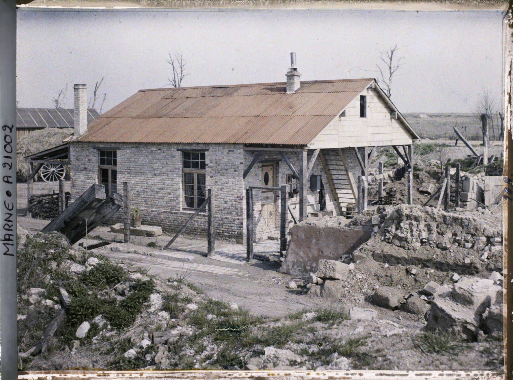 Image représentant France, Loivre, Maison dans les ruines