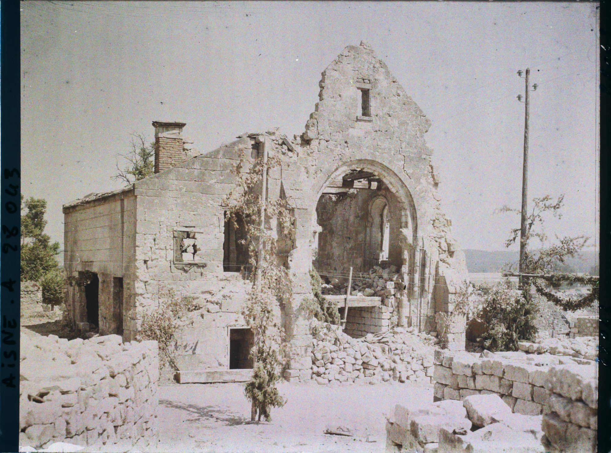 Image représentant France, Condé s/Aisne, Ruines d'une ancienne Abbaye