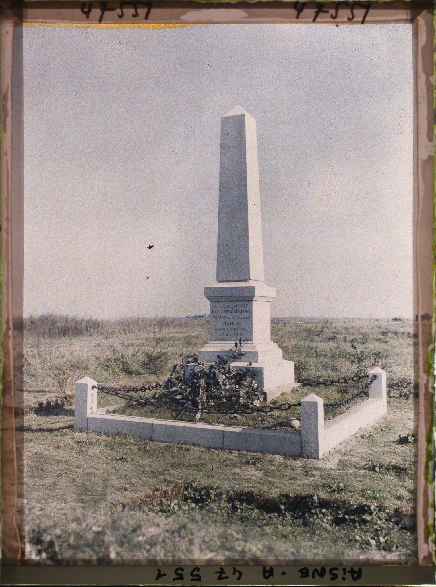 Image représentant France, Laffaux, Monumt des Sténographes