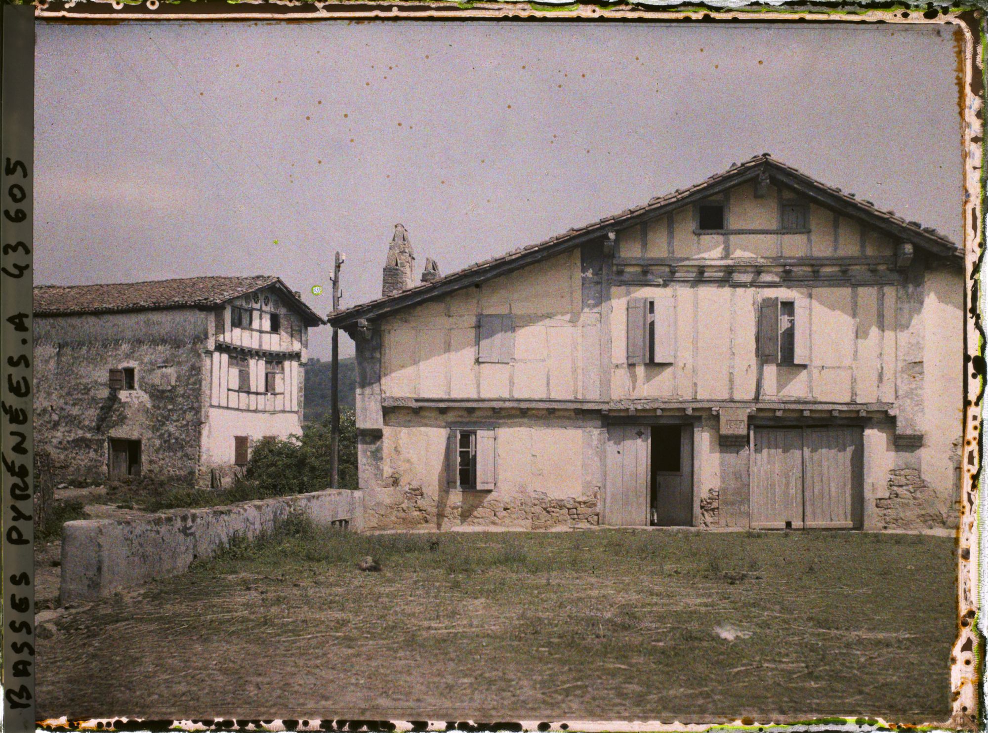 Image représentant France, Aïnhoa, Maisons basques