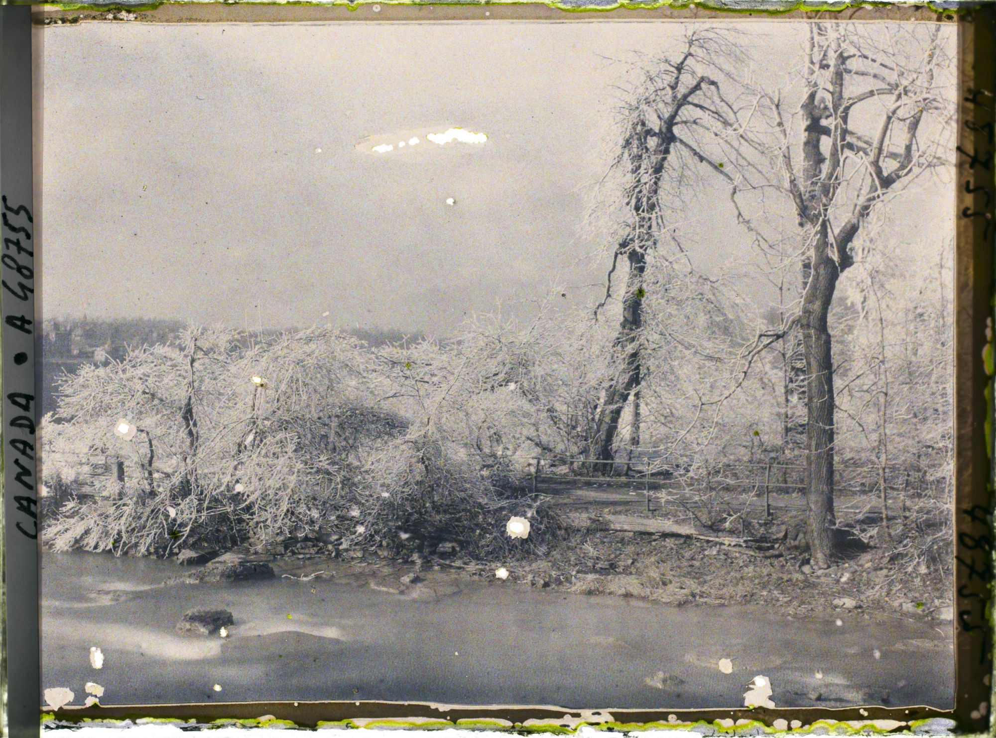 Image représentant Canada, Montréal, Givre sur la rive Américaine