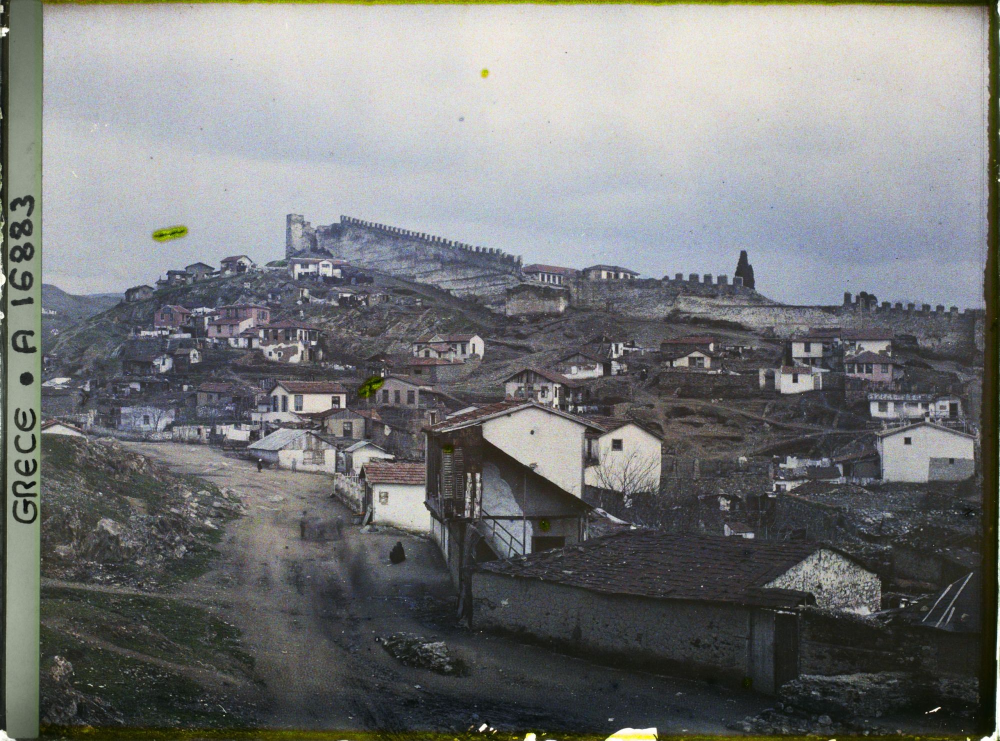 Image représentant Grèce, Salonique, Vue des remparts