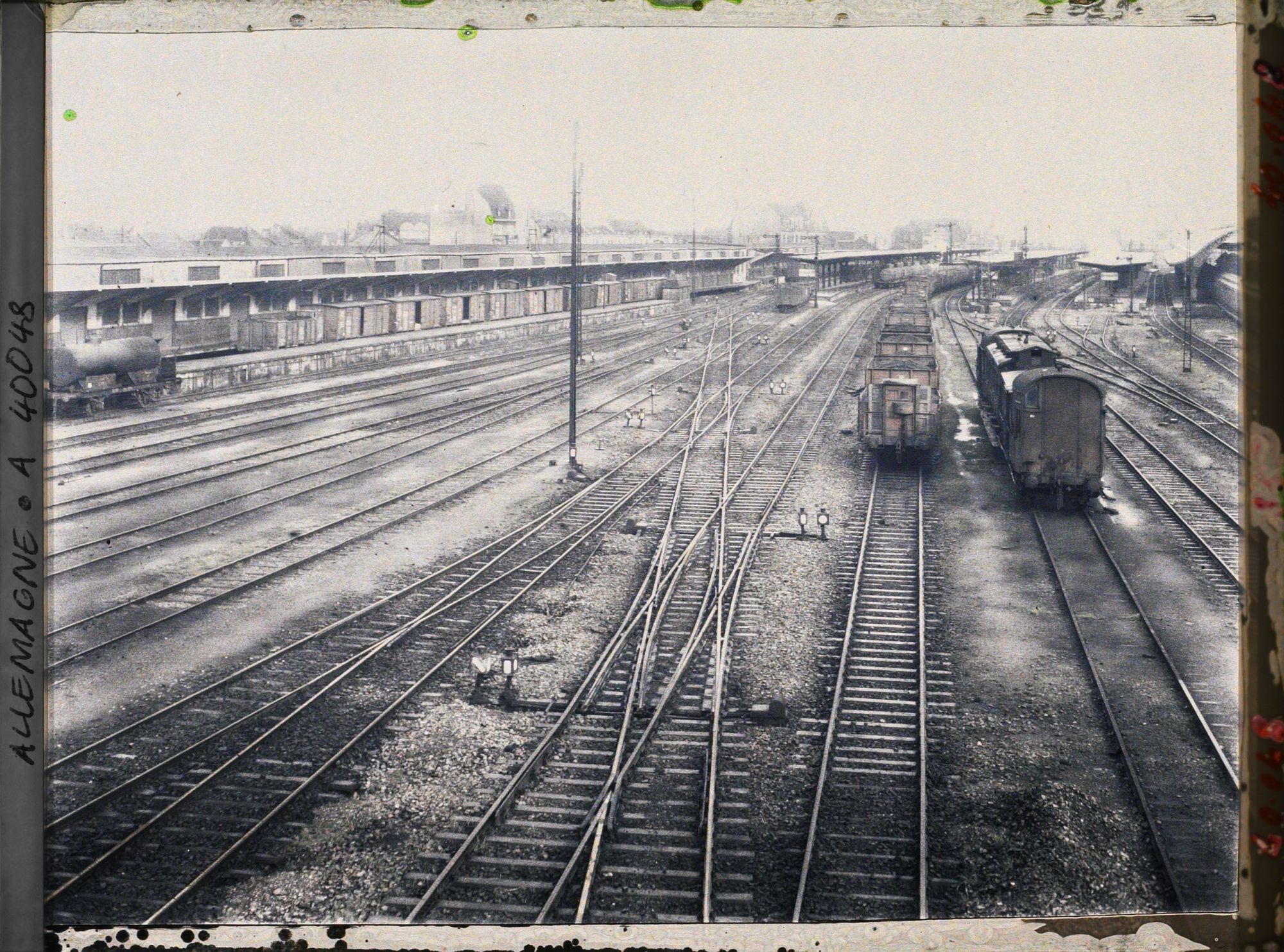 Image représentant Prusse, Dortmund, Une vue sur les voies vers la Ville