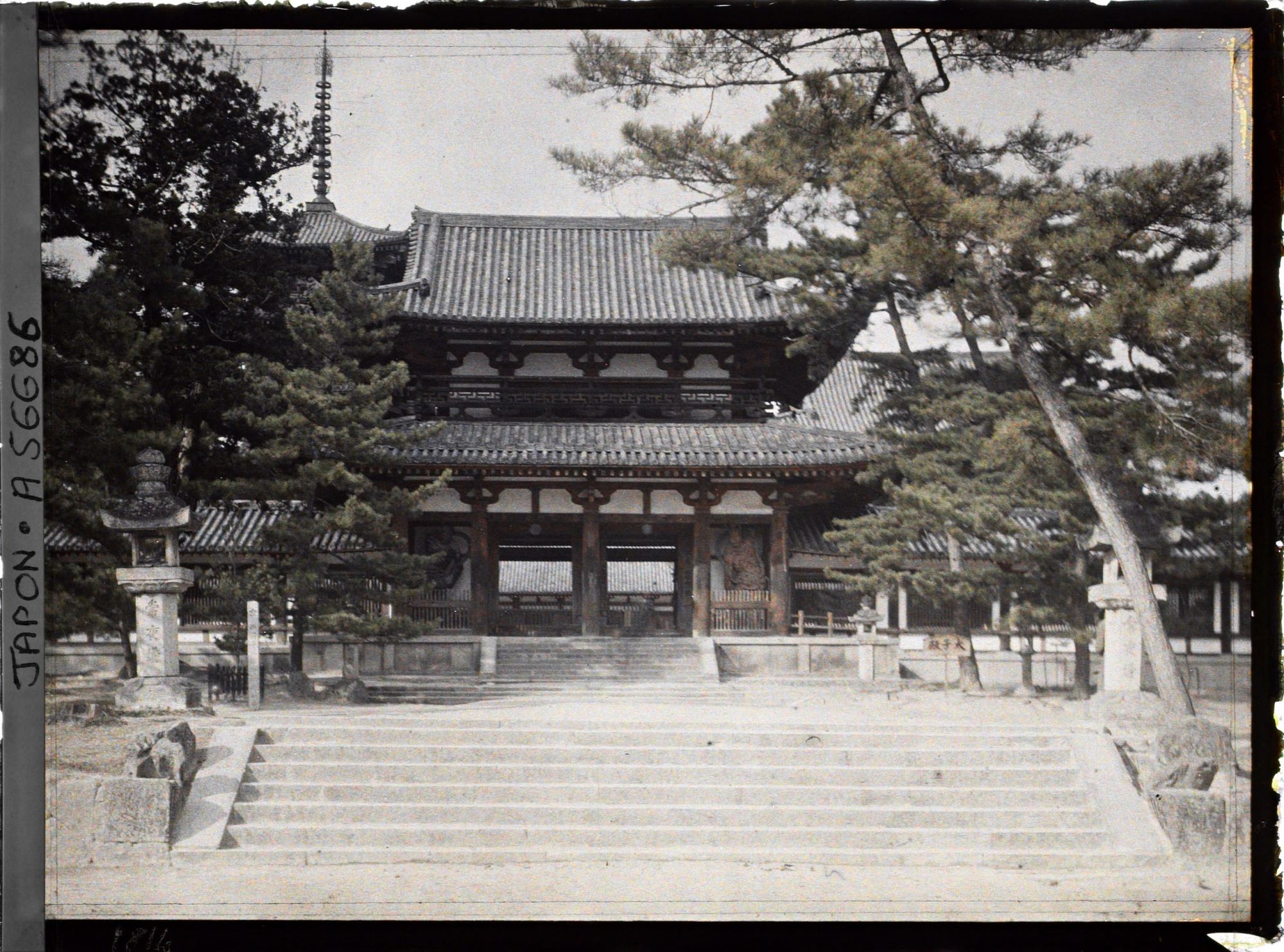 Image représentant Temple Hôryû-ji : la Chûmon (Porte du Milieu)