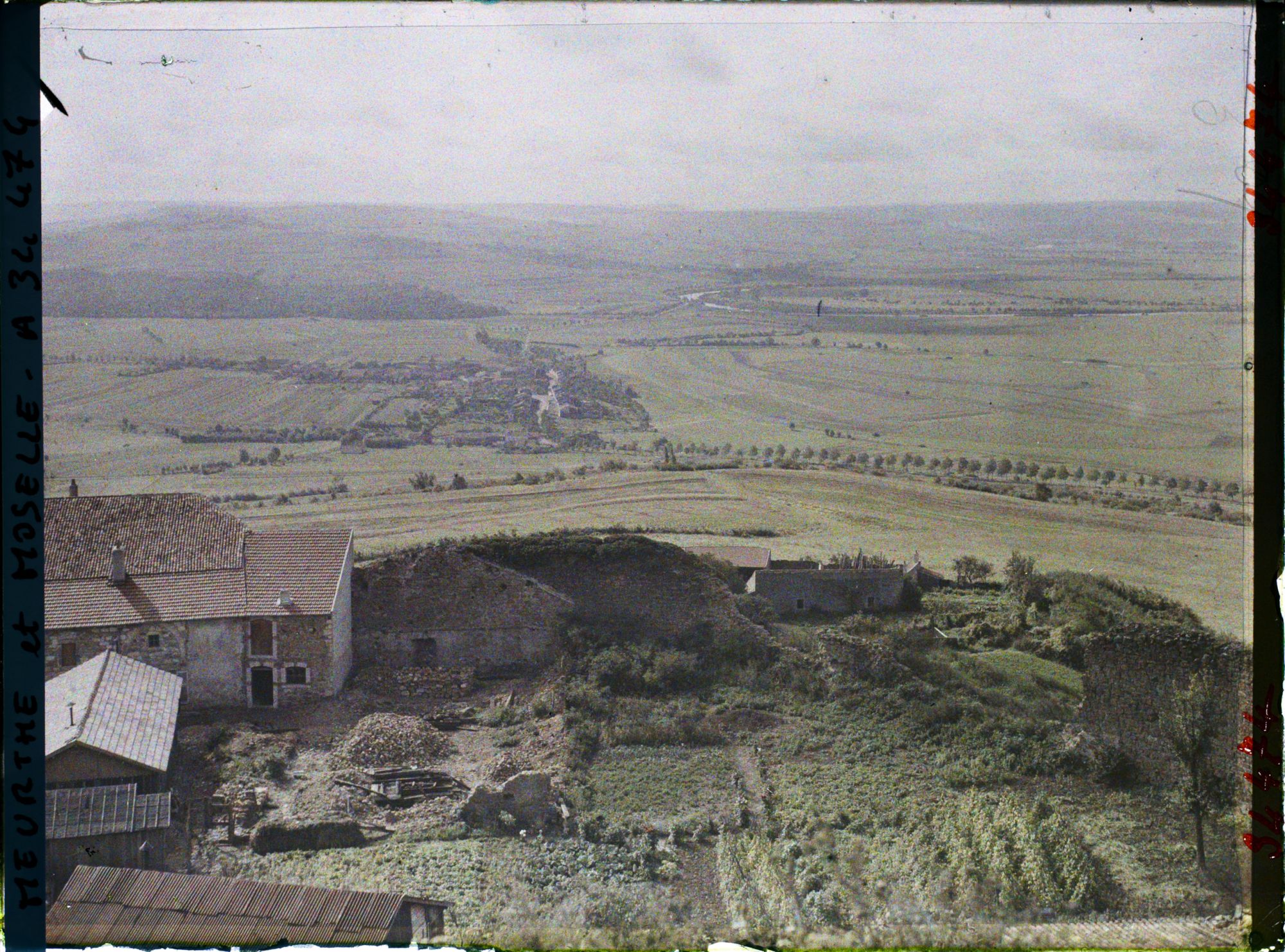 Image représentant France, Mousson, Panorama pris de Mousson Vers Atton et le piton de Ste Geneviève