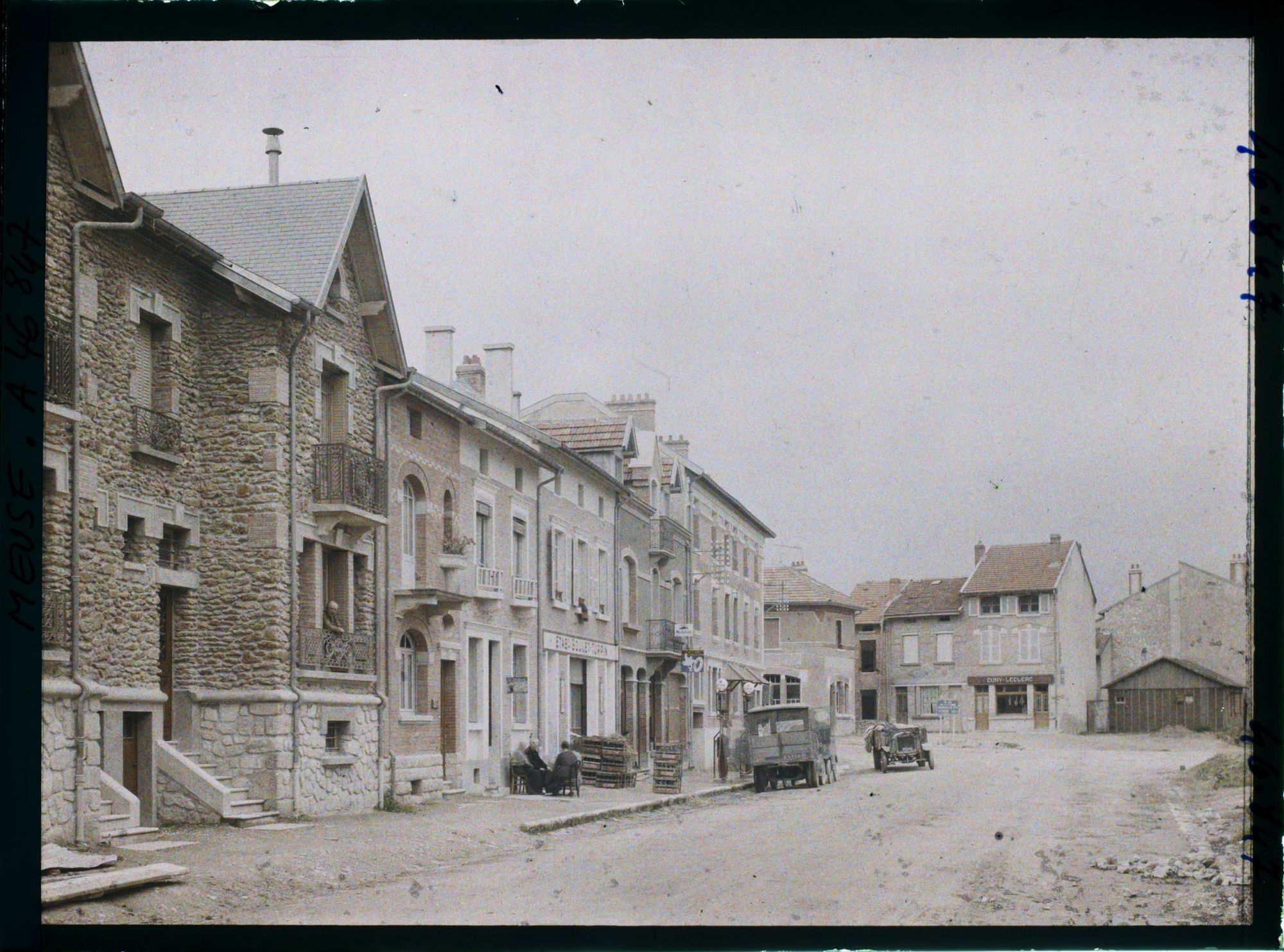 Image représentant France, Varennes (CT) Meuse (1840h), Construction Rte de Montfaucon à Varennes