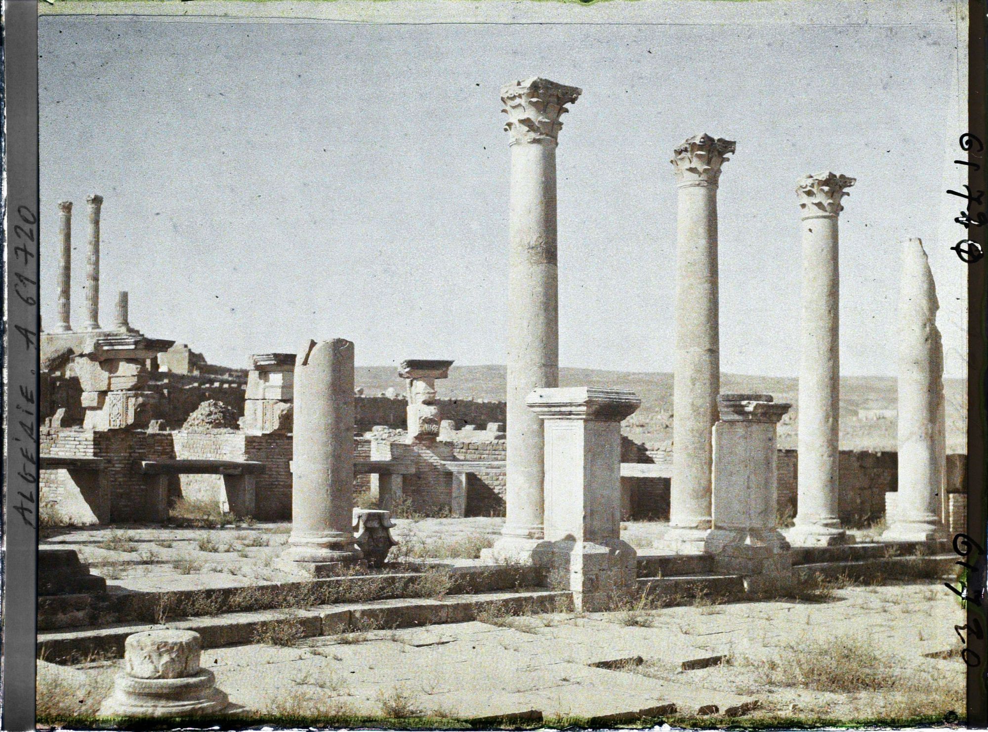 Image représentant Algérie, Timgad, Le grand marché