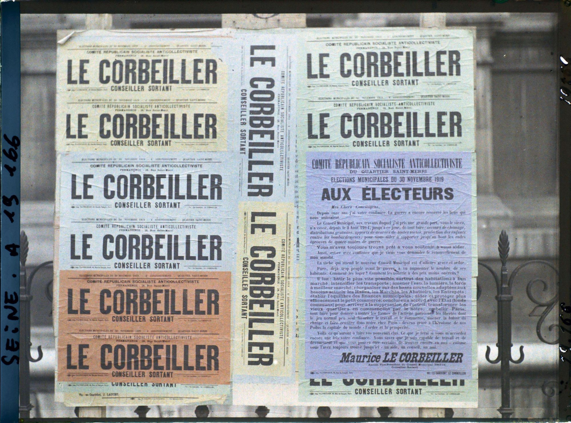 Image représentant Affiche pour les élections municipales du quartier Saint-Merri