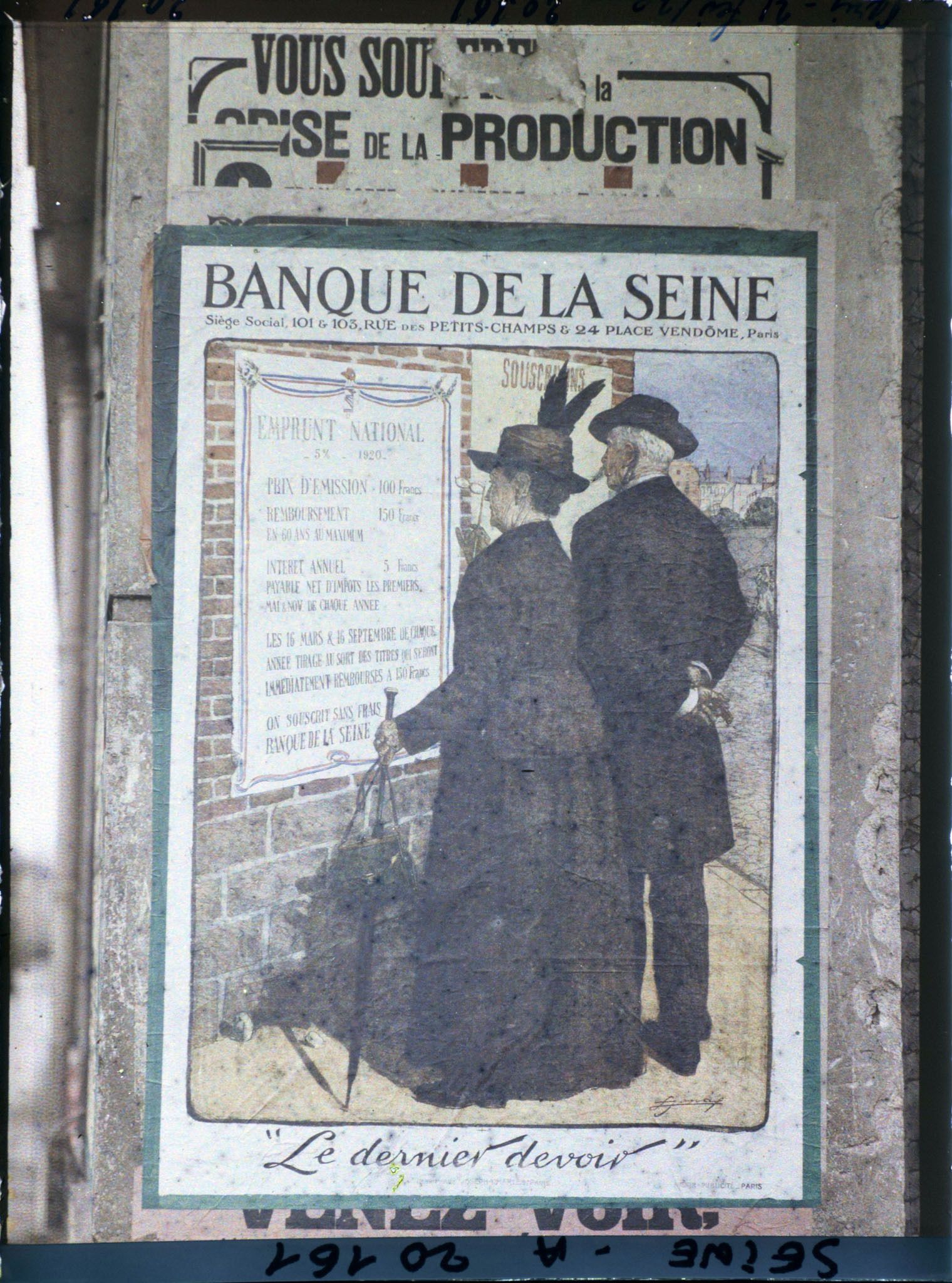 Image représentant Affiche de l'emprunt national de 1920, Banque de la Seine