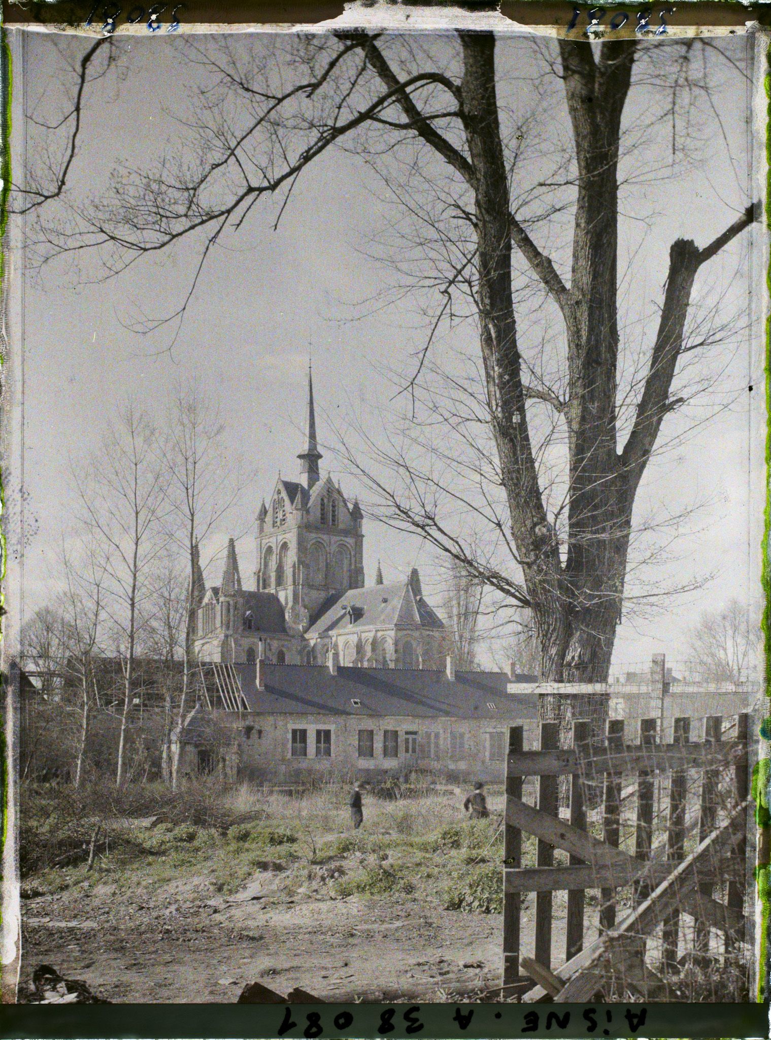 Image représentant France, Braine, Paysage vers l'Eglise