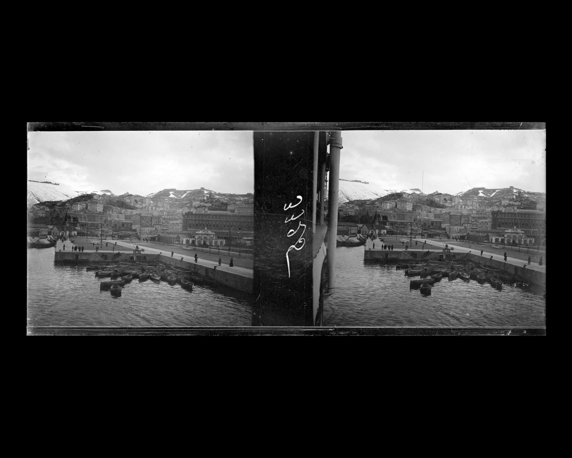 Image représentant Le port de Gênes vu du Lützow
