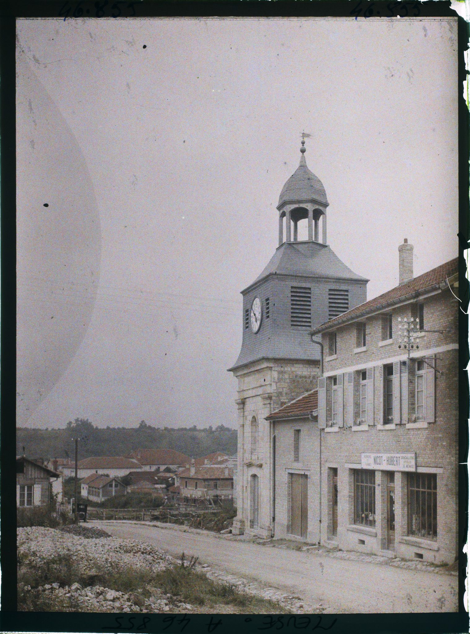 Image représentant France, Varennes (CT) Meuse (1840h), Entrée de Varennes par la route de Verdun