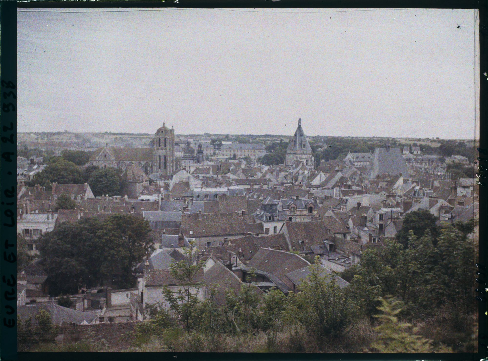 Image représentant Vue générale de Dreux prise de la Promenade du Château