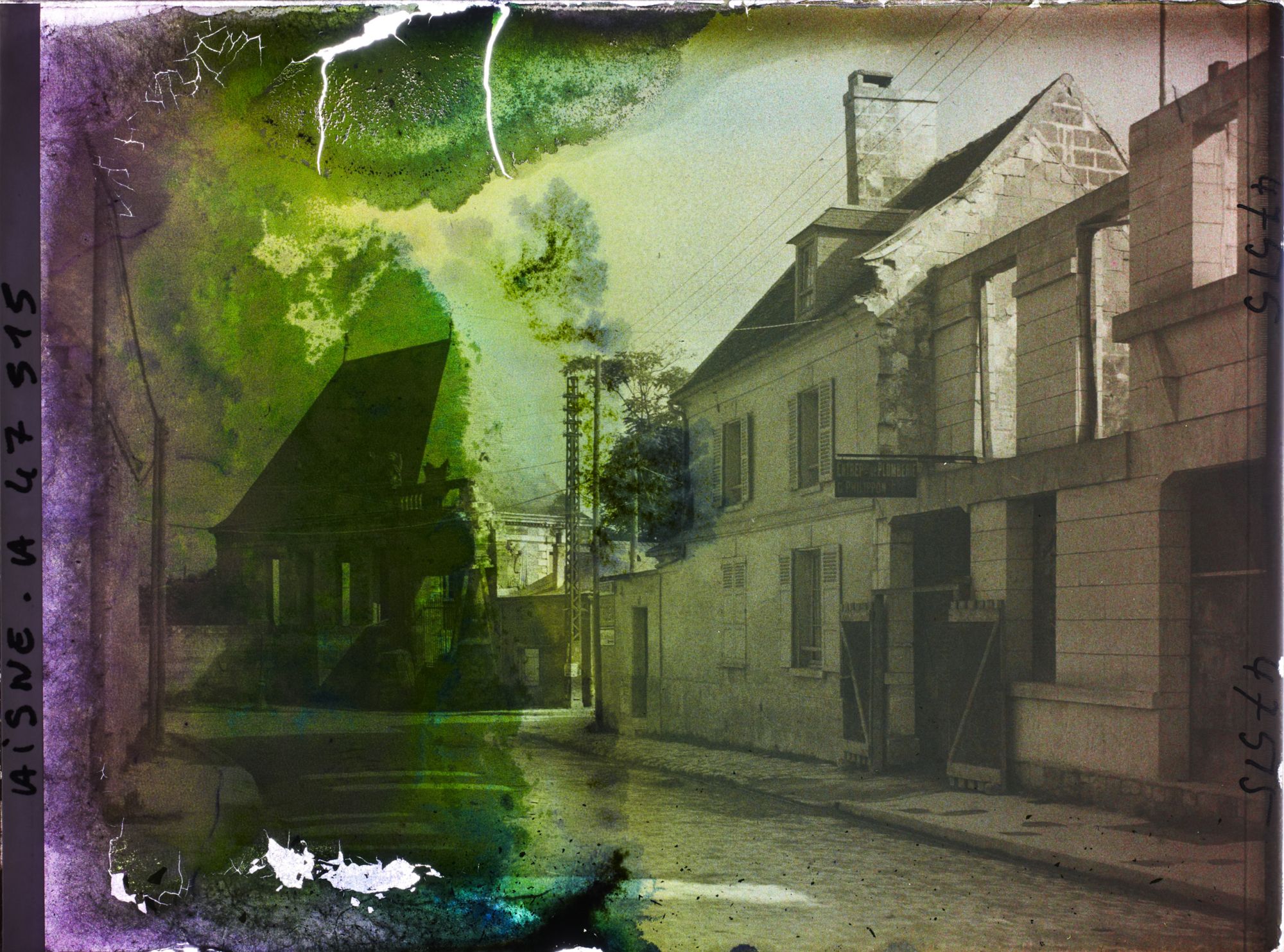 Image représentant France, Soissons, Rue des Feuillants et Maison de l'Arquebuse