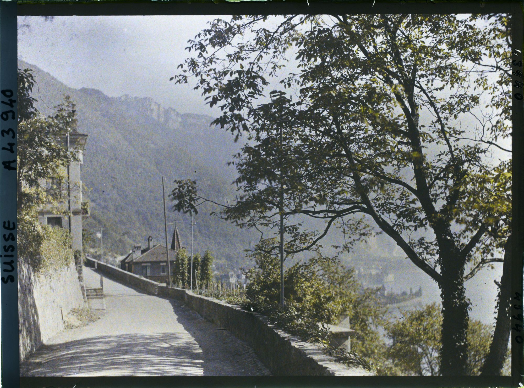 Image représentant La route de Glion et le Léman