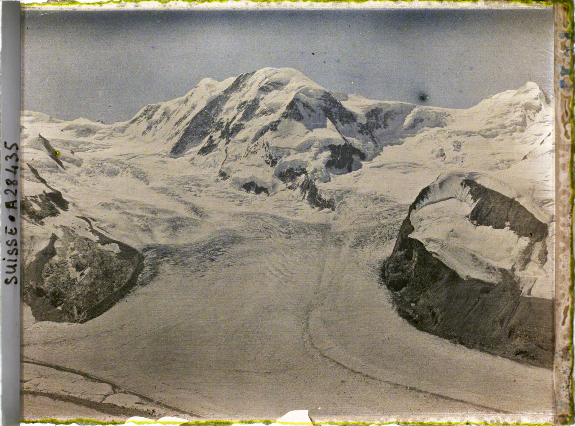 Image représentant Le Liskamm et le glacier de Grenz depuis le Gornergrat