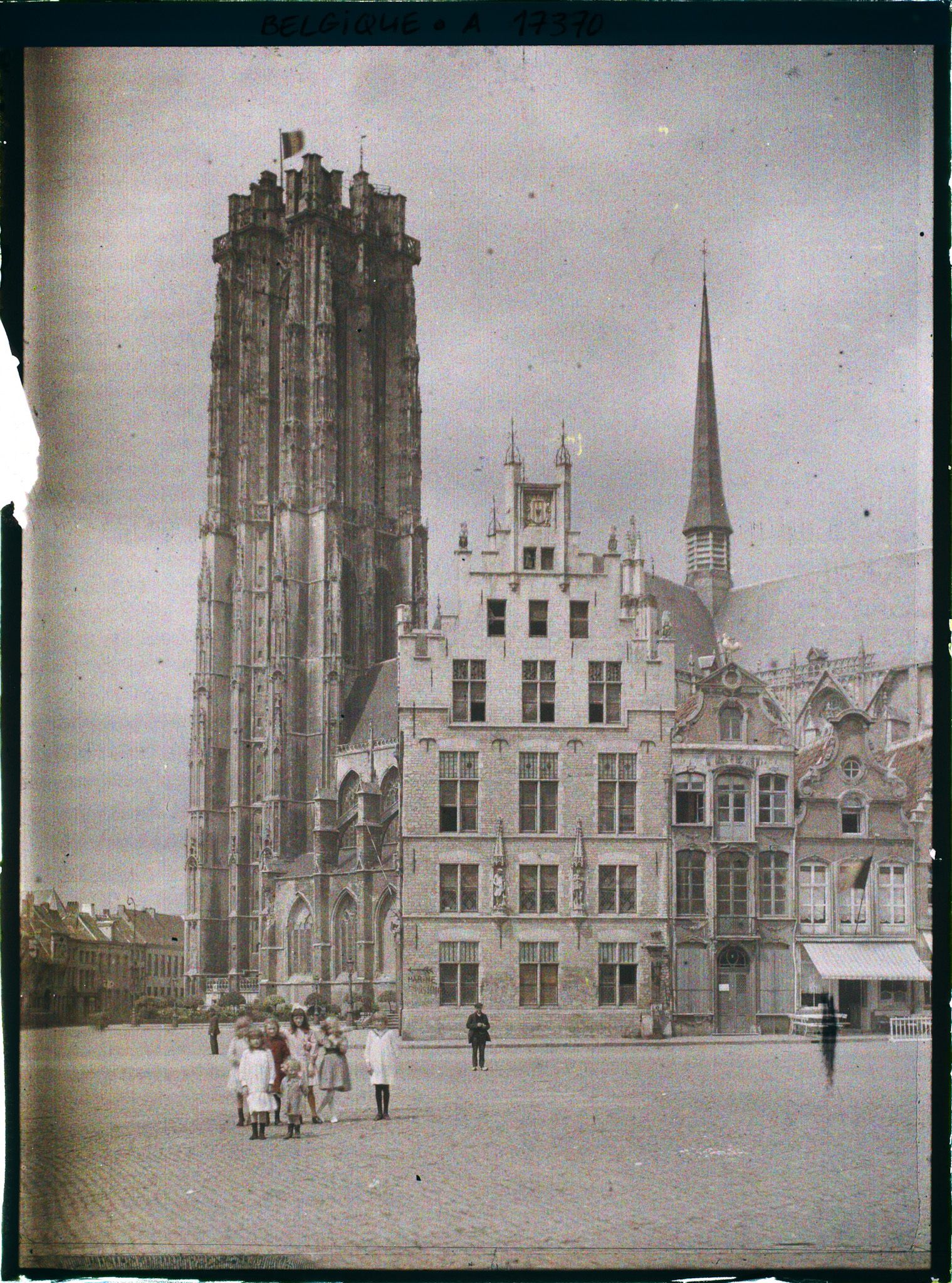 Image représentant Belgique, Malines, La Tour St Rombaut vue de la Grande Place