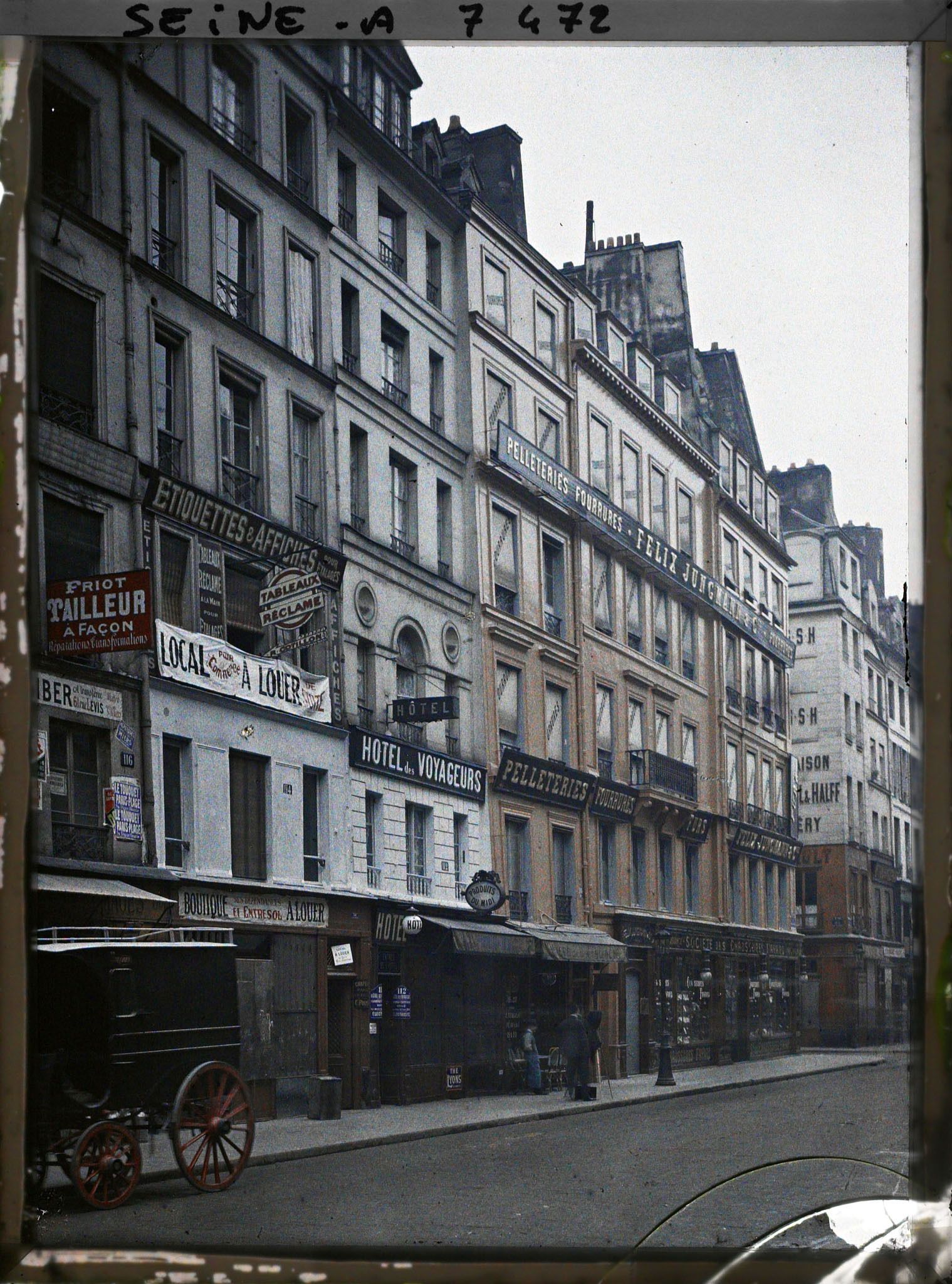 Image représentant La rue de Montmartre au niveau du numéro 116