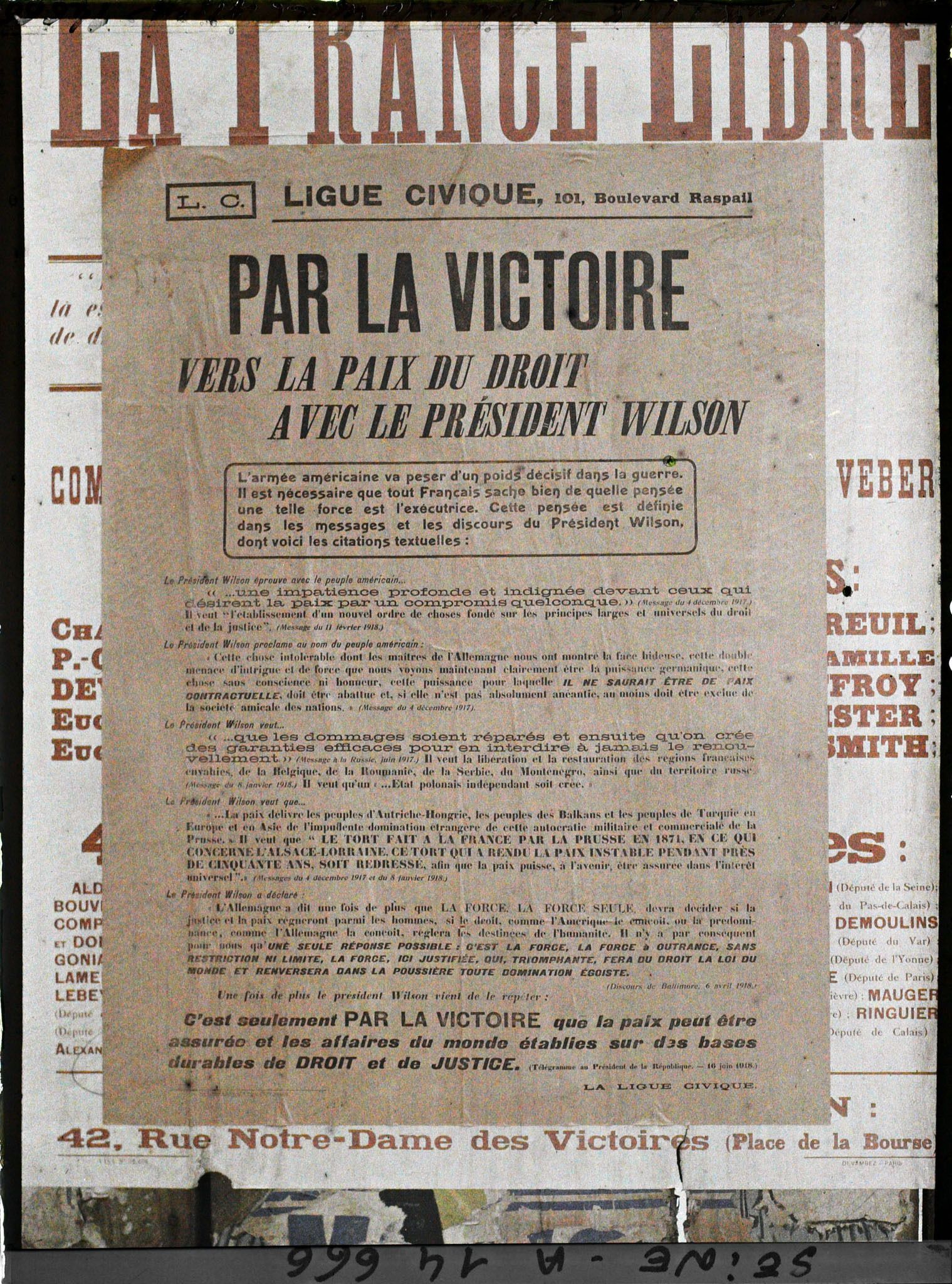 Image représentant Affiche de la ligue civique