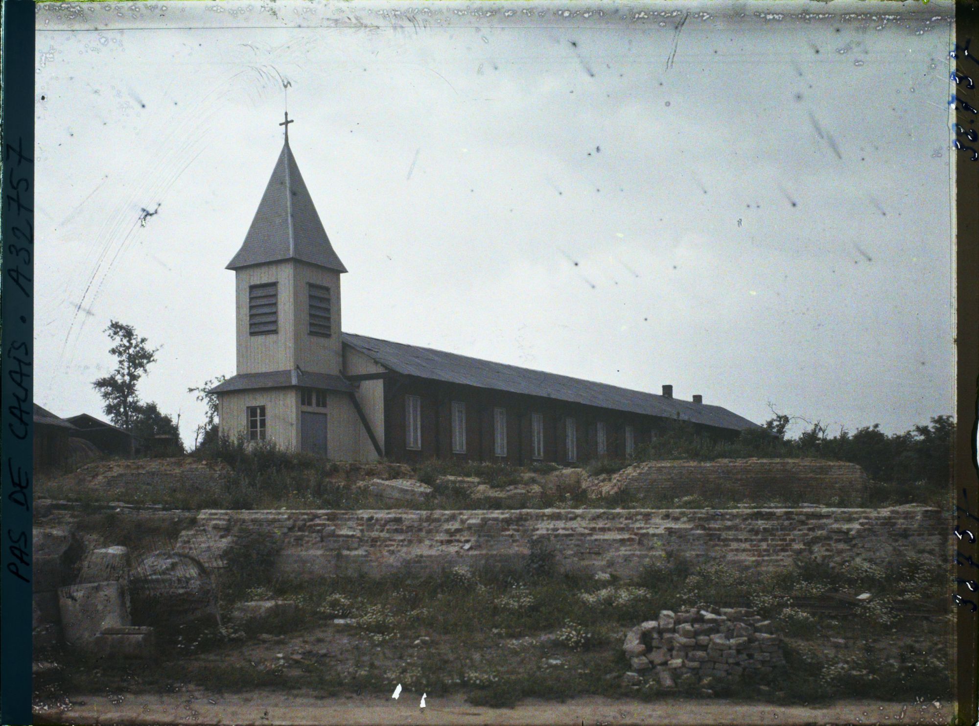 Image représentant France, Achiet, Eglise provisoire